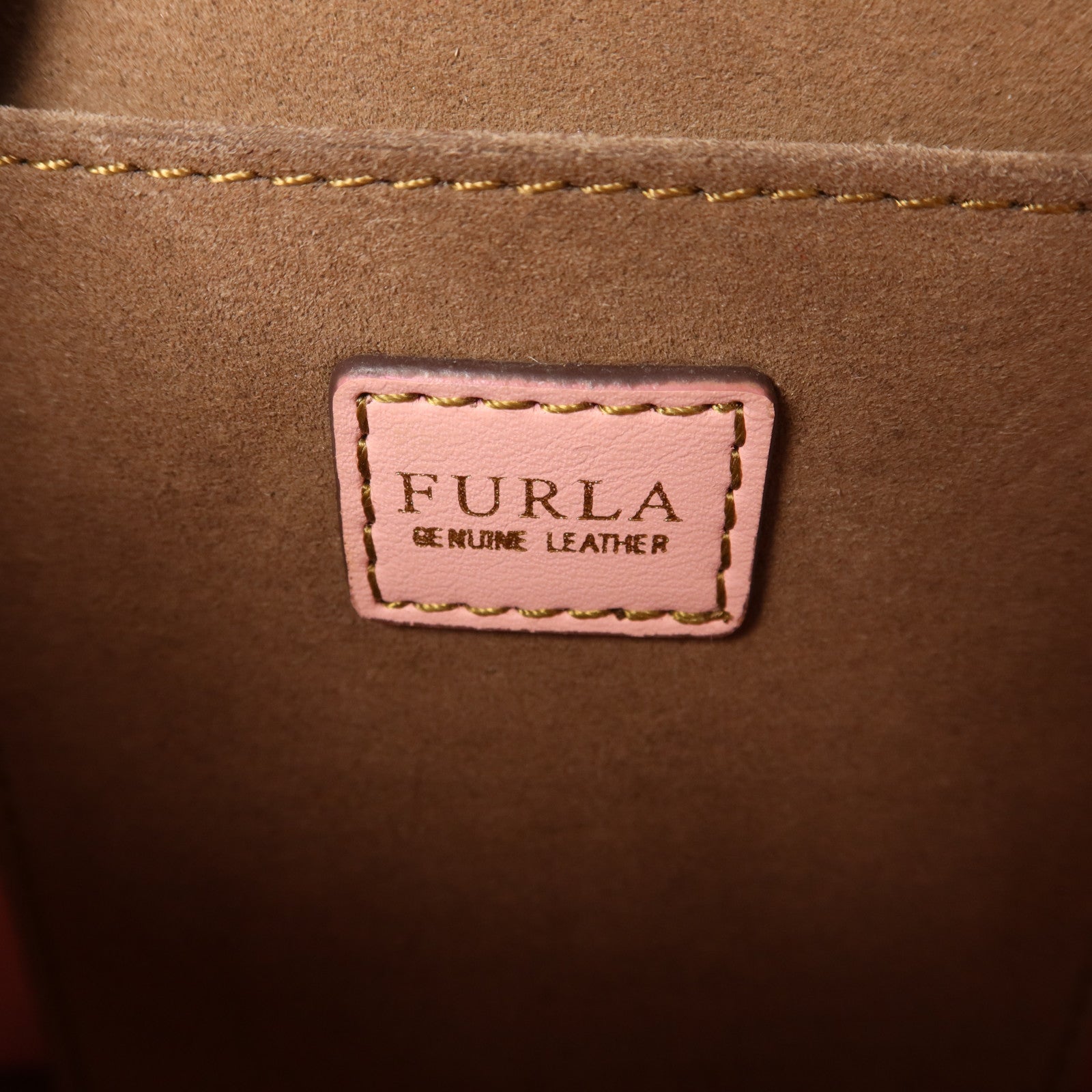 Furla 牛皮皮革Shoulder Bag金扣肩背袋