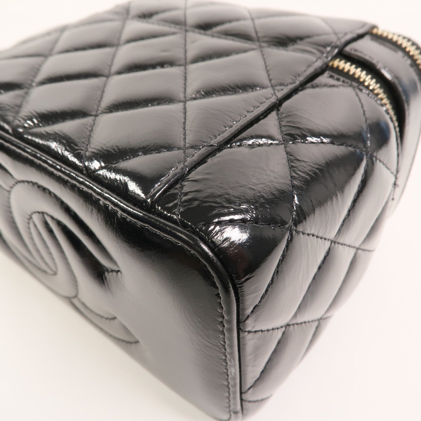 CHANEL 羊皮皮革Vanity Case鏈帶肩背袋