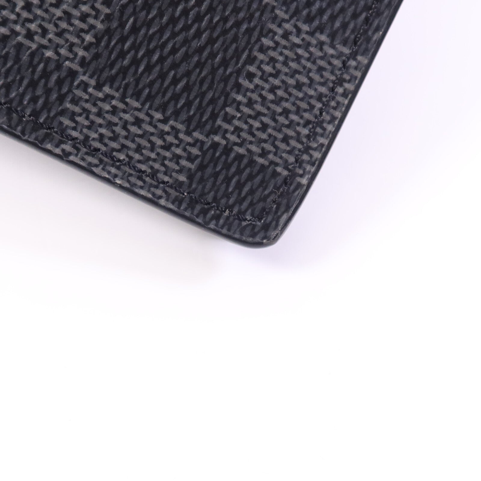 LOUIS VUITTON Damier Graphite Brazza銀扣長錢包