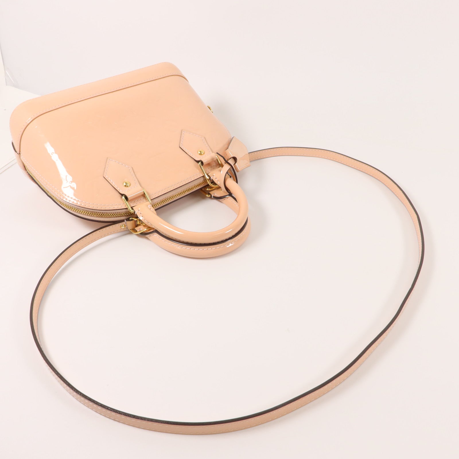 LOUIS VUITTON Monogram Vernis Alma BB手挽肩背兩用袋