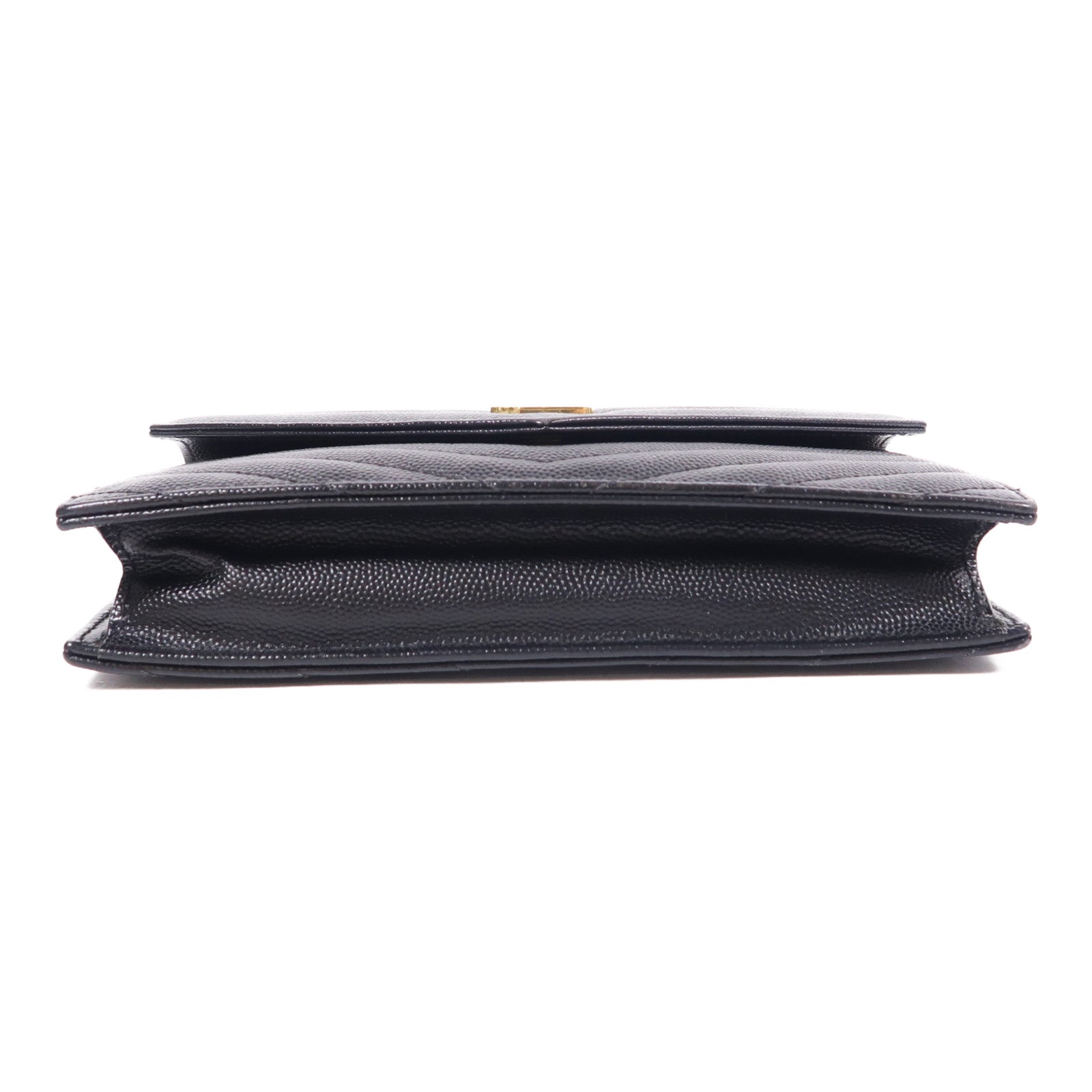 YVES SAINT LAURENT 牛皮皮革Wallet On Chain金扣鏈帶肩背袋