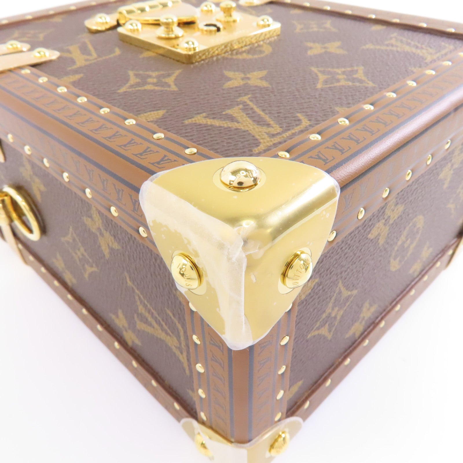 LOUIS VUITTON 【激減優惠】Monogram Camera Box金扣手挽肩背兩用袋棕色