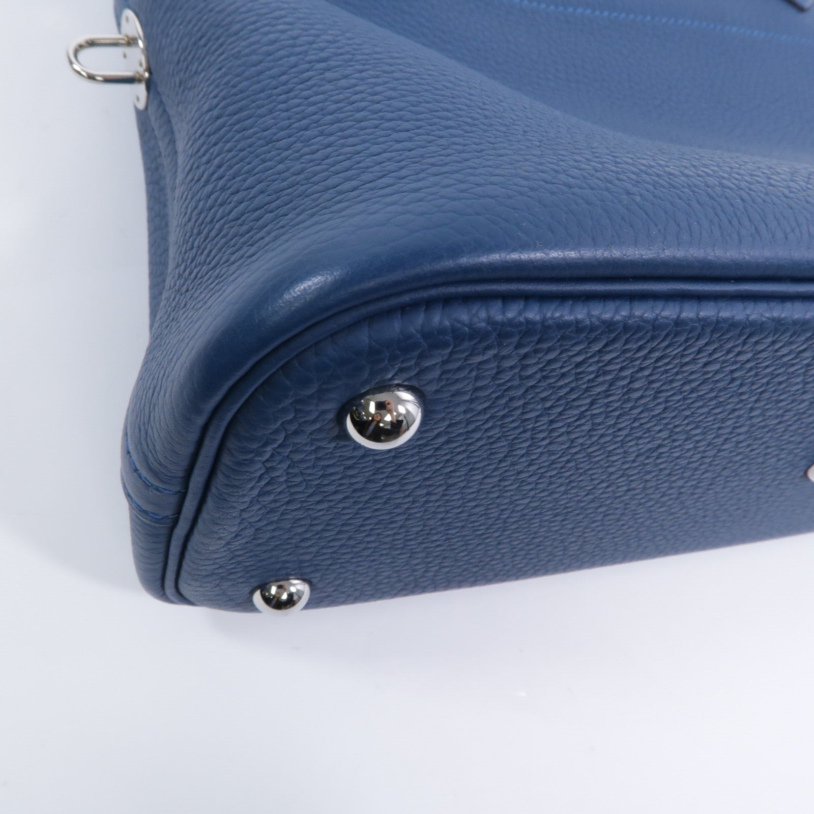 HERMES Togo皮革Bolide 31手挽袋Bleu Colvert