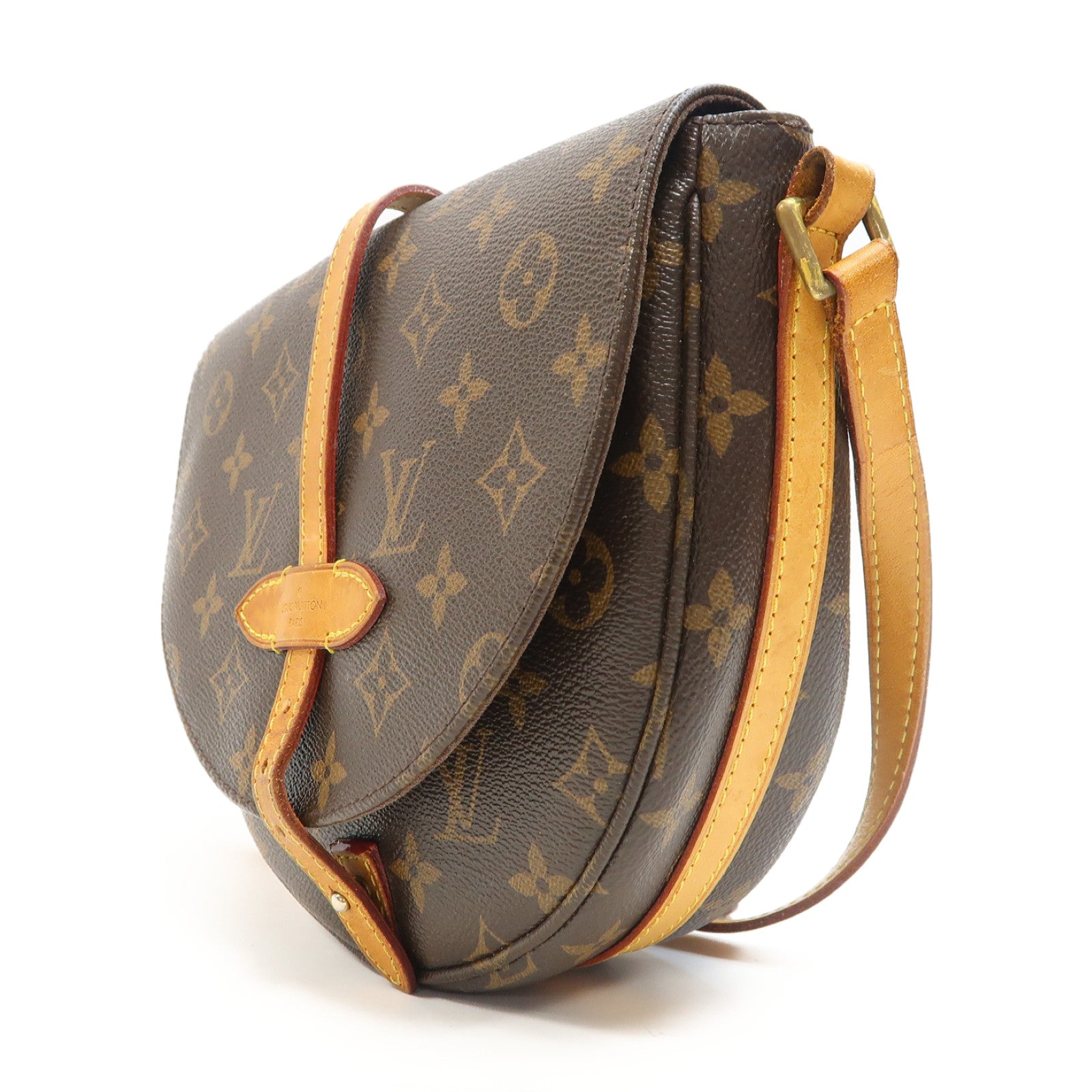 LOUIS VUITTON Monogram Chantilly PM金扣肩背袋啡色