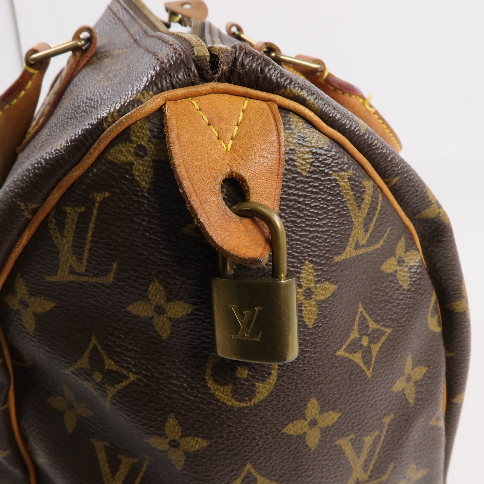 LOUIS VUITTON Monogram Speedy 30金扣手挽袋