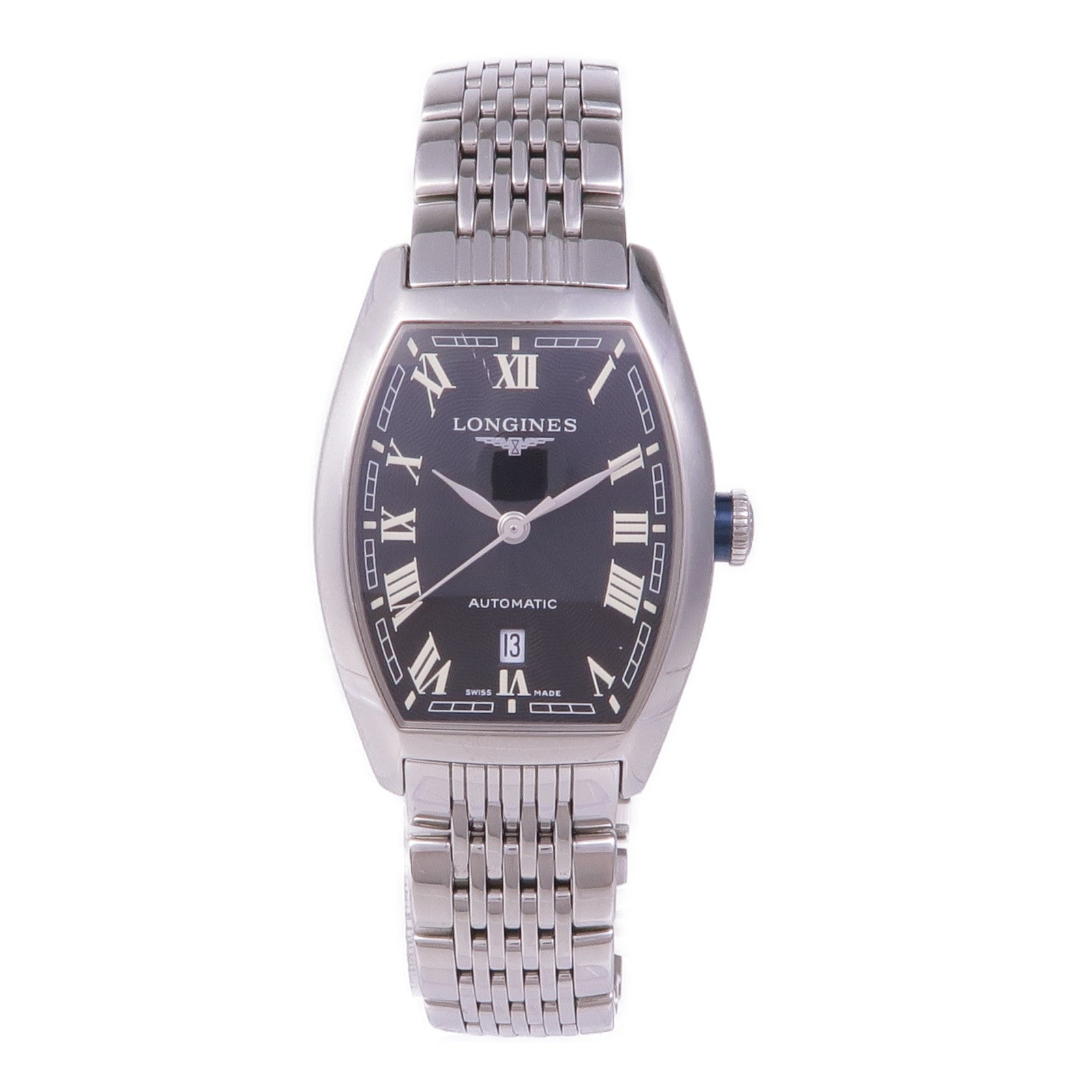 LONGINES Evidenza Automatic Watch Stainless Steel Black