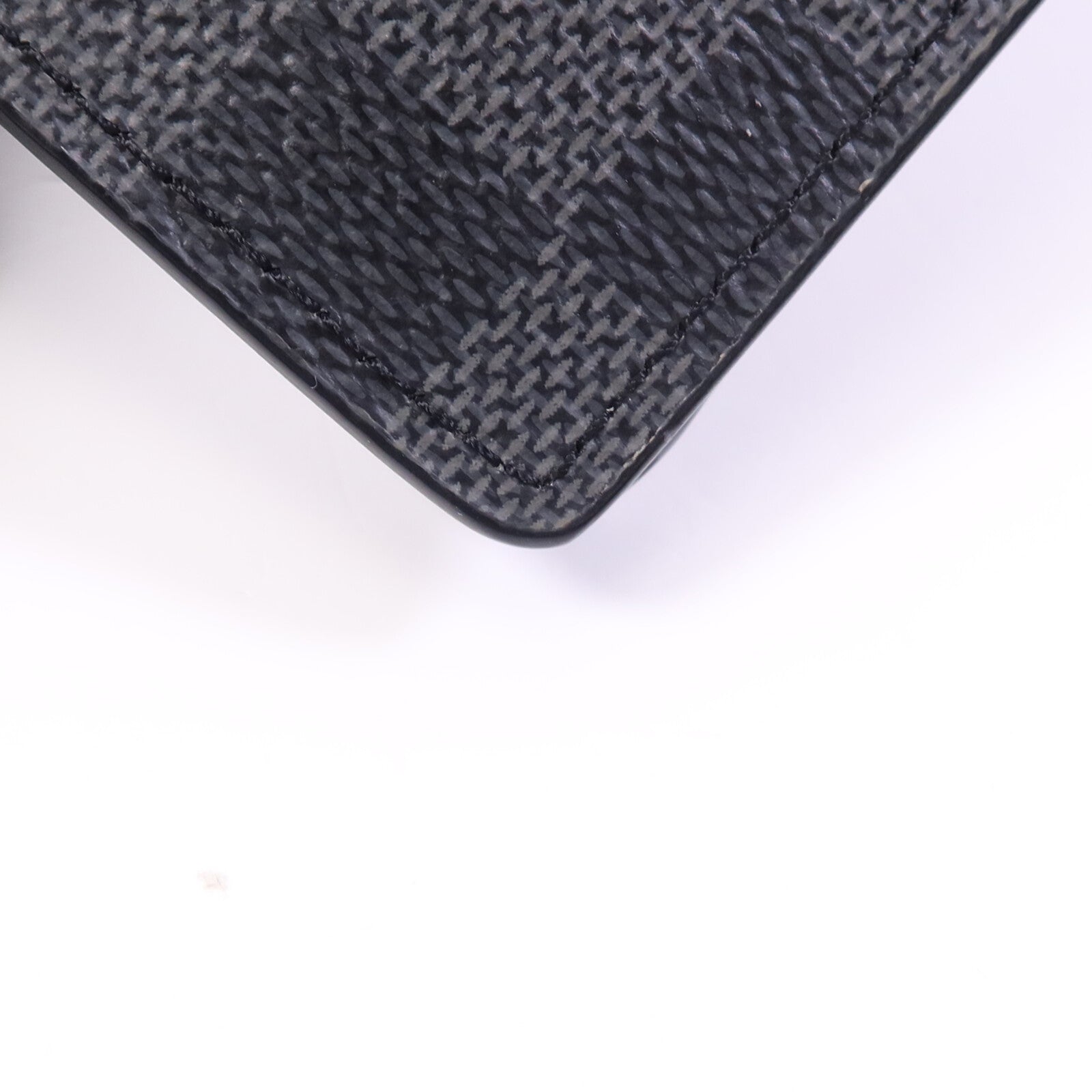 LOUIS VUITTON Damier Graphite Brazza銀扣長錢包