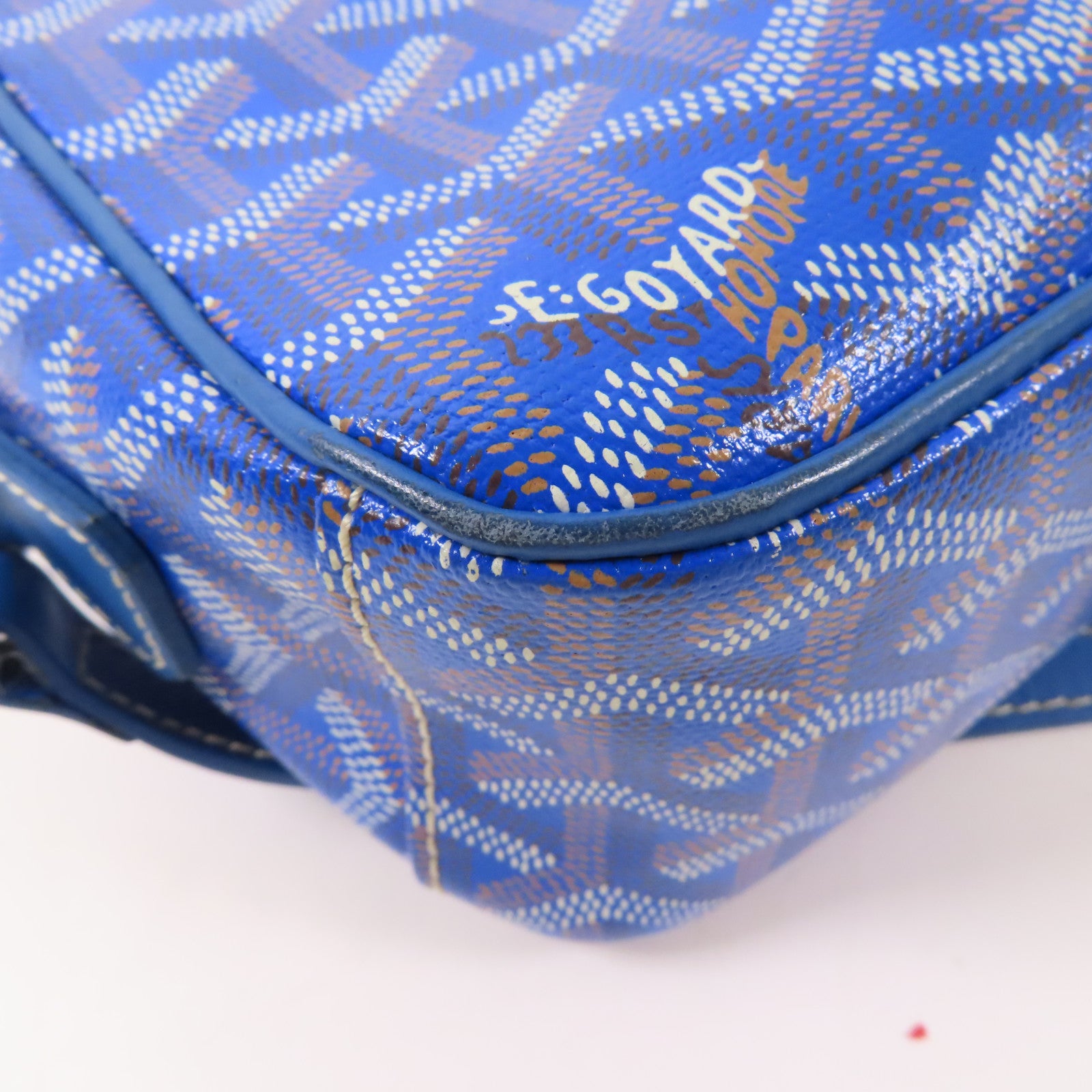 GOYARD 塗層帆布Sac Cap Vert銀扣肩背袋