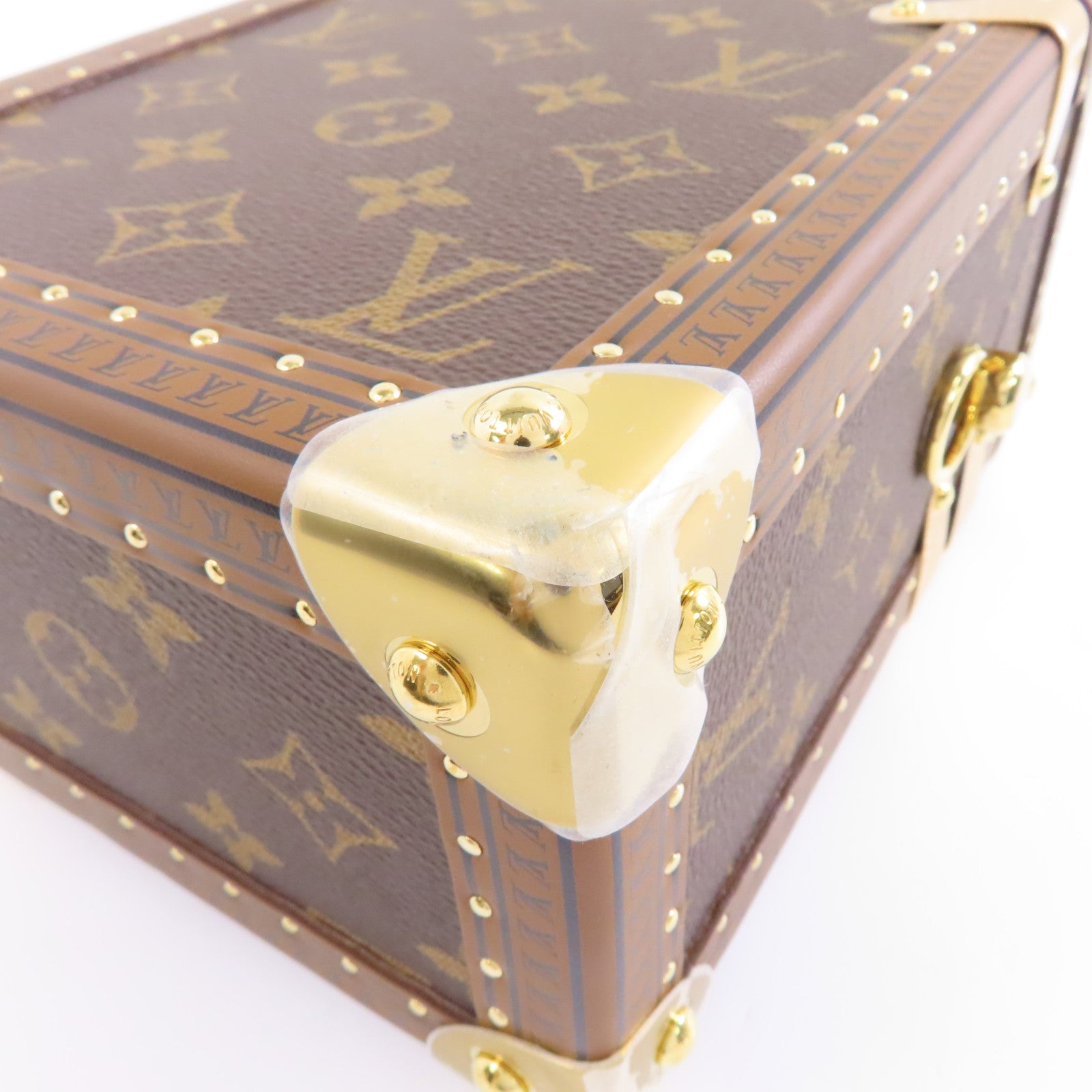 LOUIS VUITTON 【激減優惠】Monogram Camera Box金扣手挽肩背兩用袋棕色