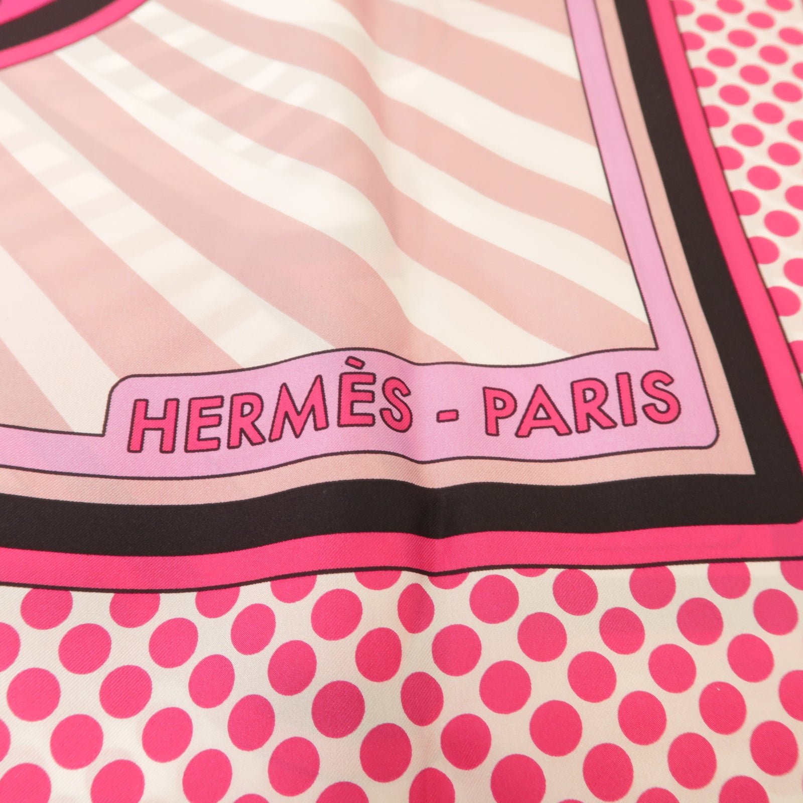 HERMES 絲質Scarf 140圍巾粉紅色
