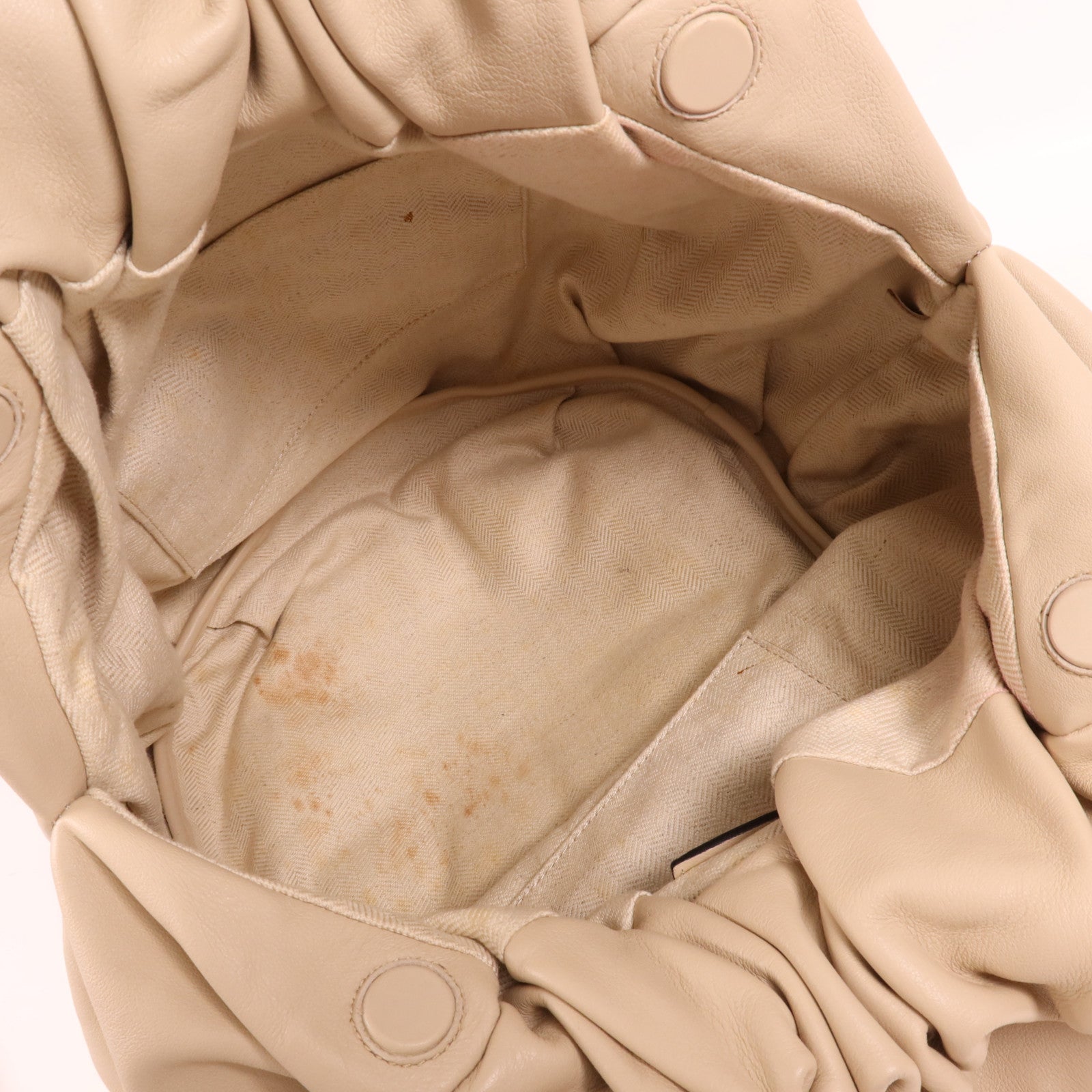 LOEWE 皮革Bounce Bag銀扣手挽肩背兩用袋