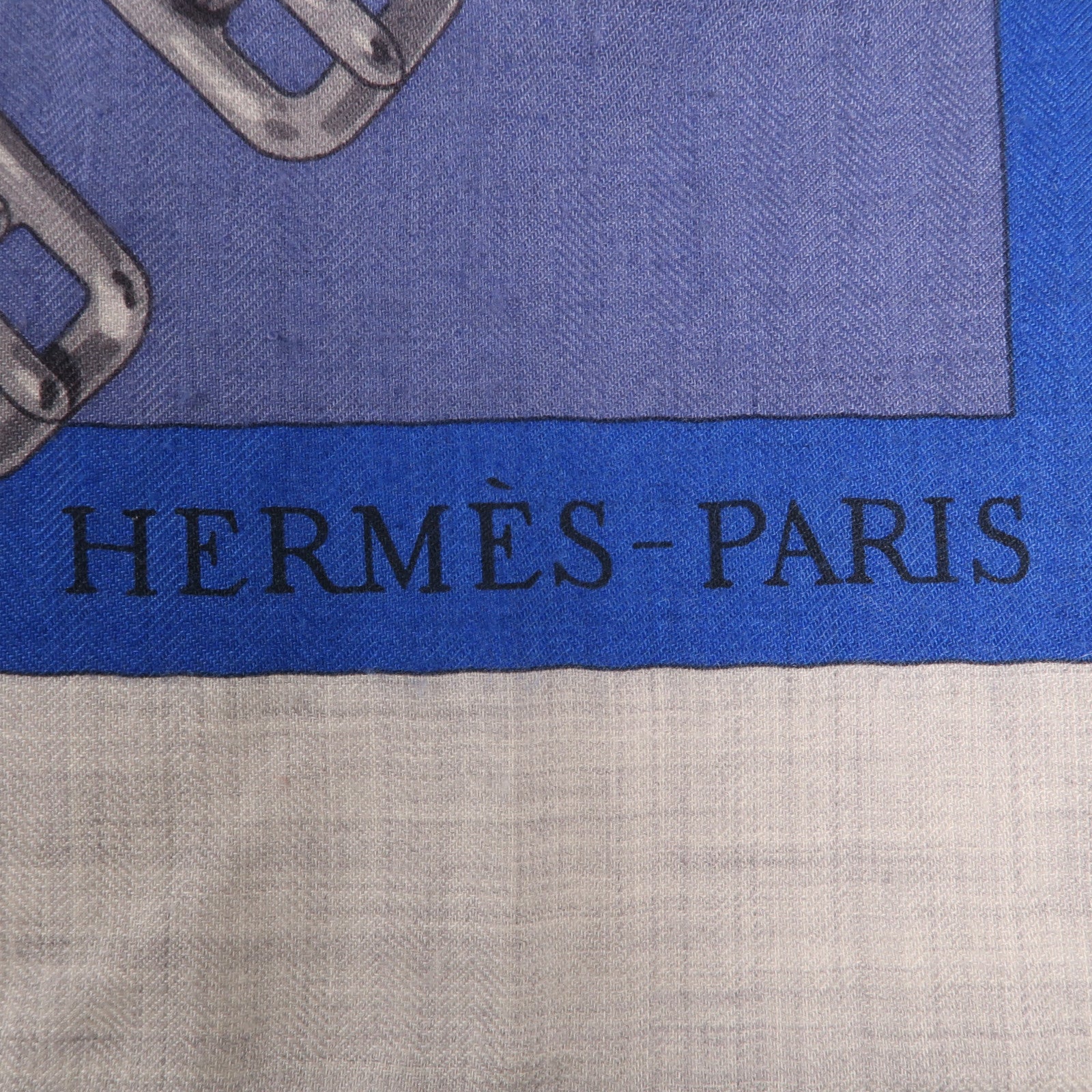HERMES 羊絨Scarf圍巾Blue