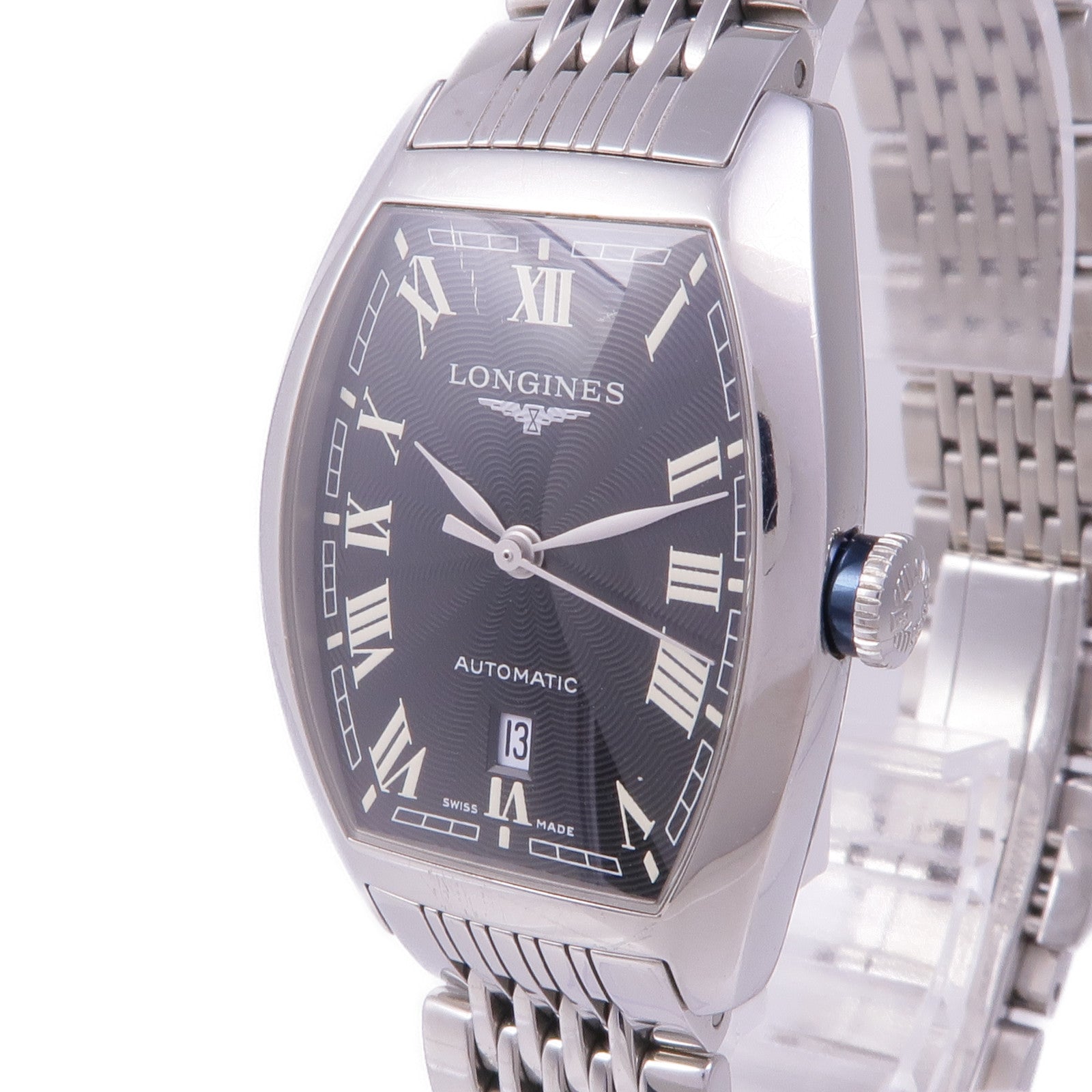 LONGINES Evidenza Automatic Watch Stainless Steel Black