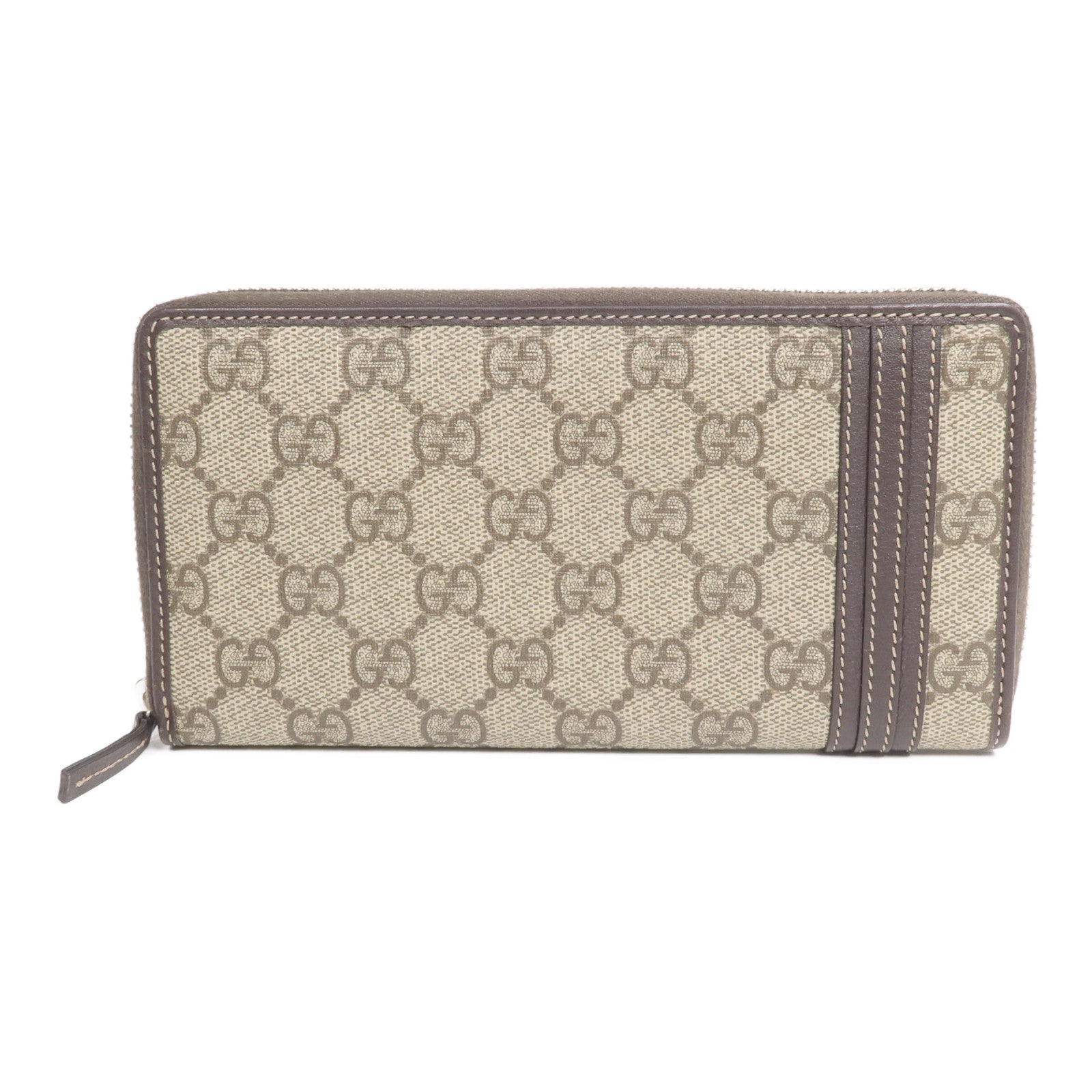 GUCCI 塗層帆布Long Wallet銀扣長錢包