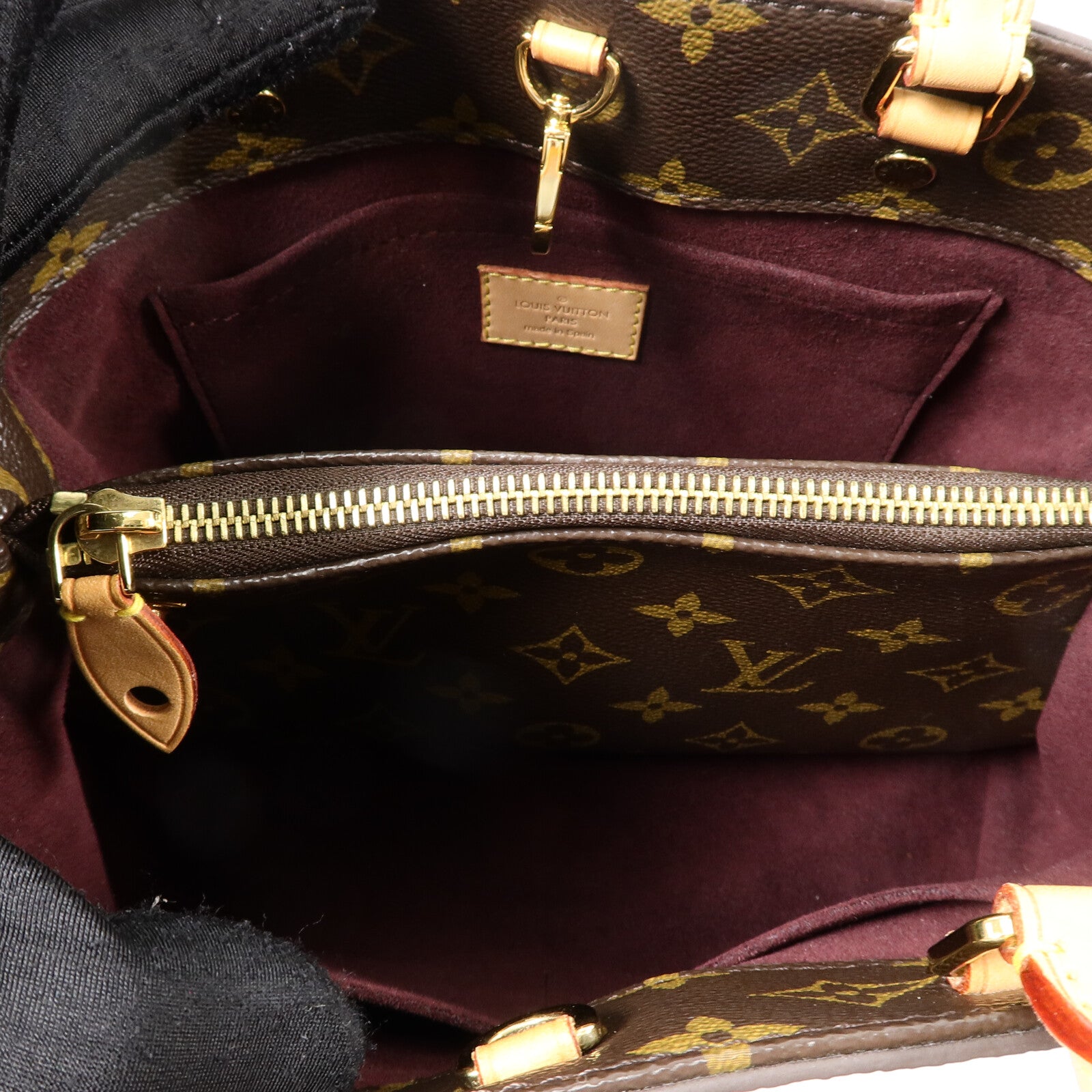 LOUIS VUITTON Monogram Montaigne MM手挽肩背兩用袋