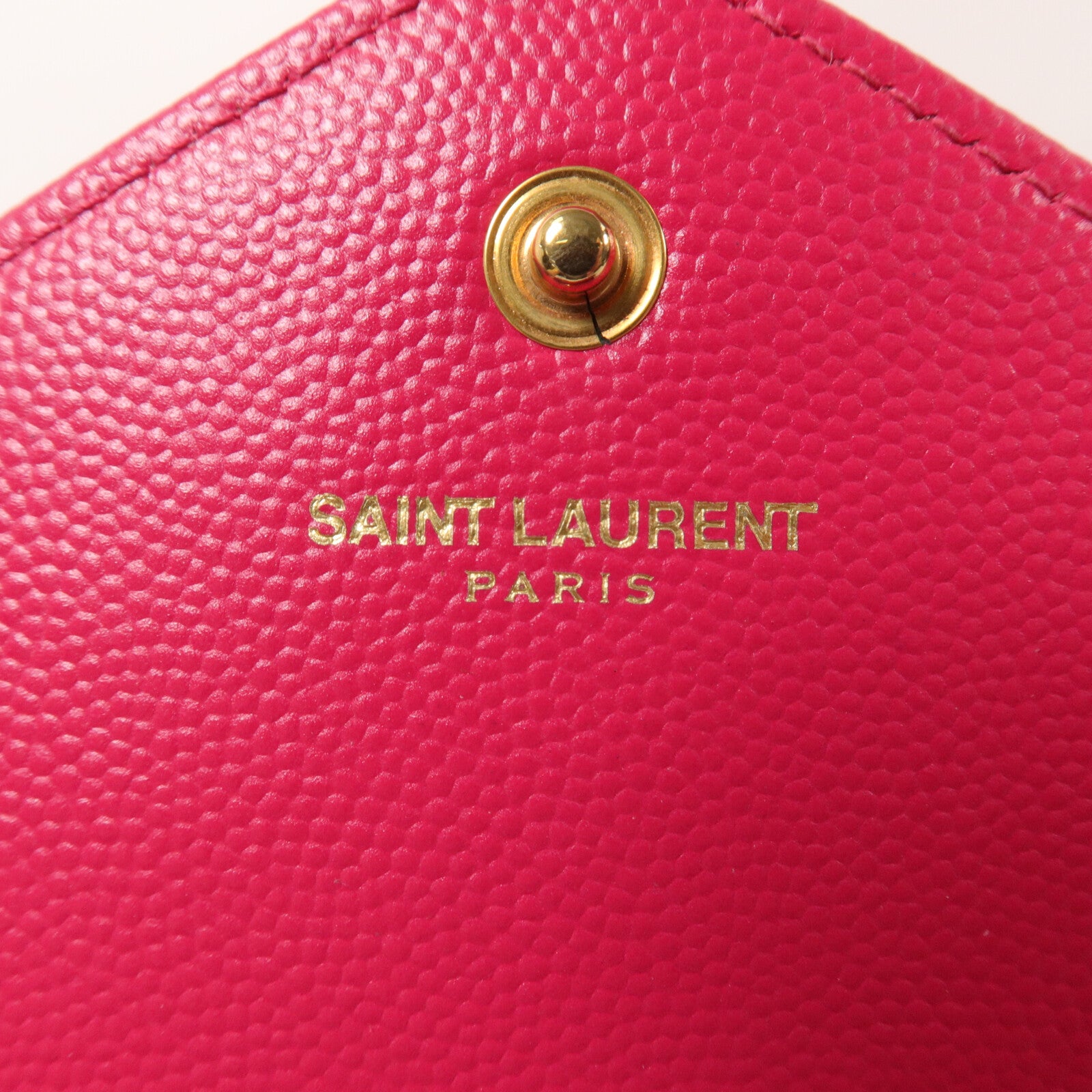 SAINT LAURENT 牛皮皮革Cassandre Envelope鏈帶肩背袋