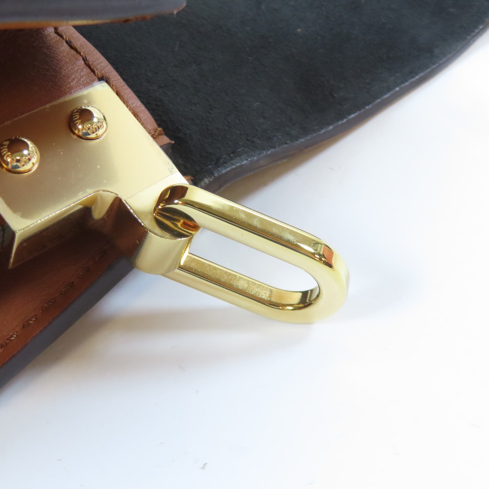 LOUIS VUITTON Monogram Mini Dauphine金扣肩背袋啡色