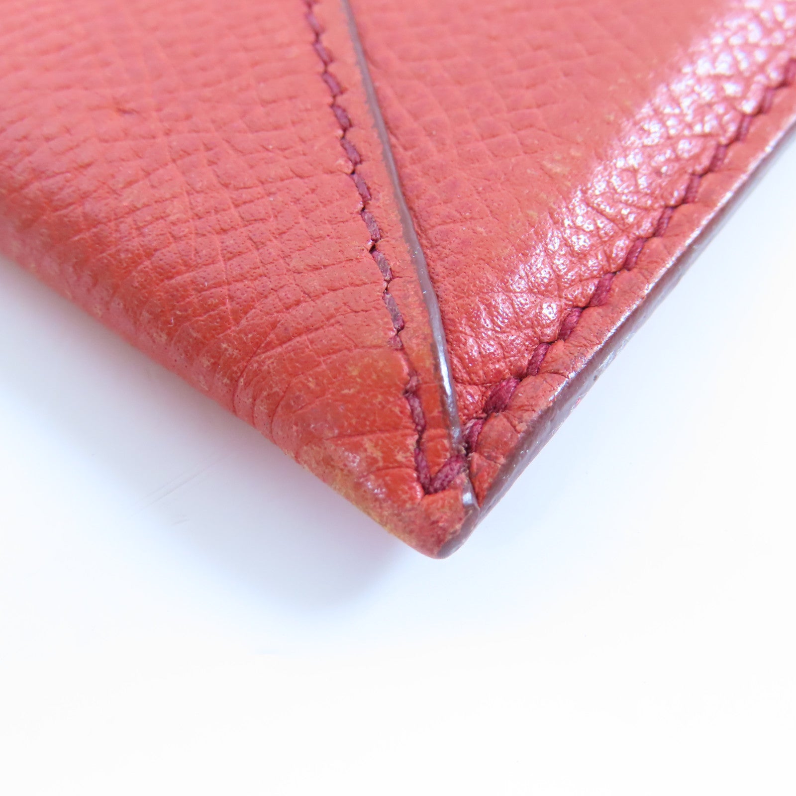HERMES 【激減優惠】Epsom皮革Card Case卡片套橙色