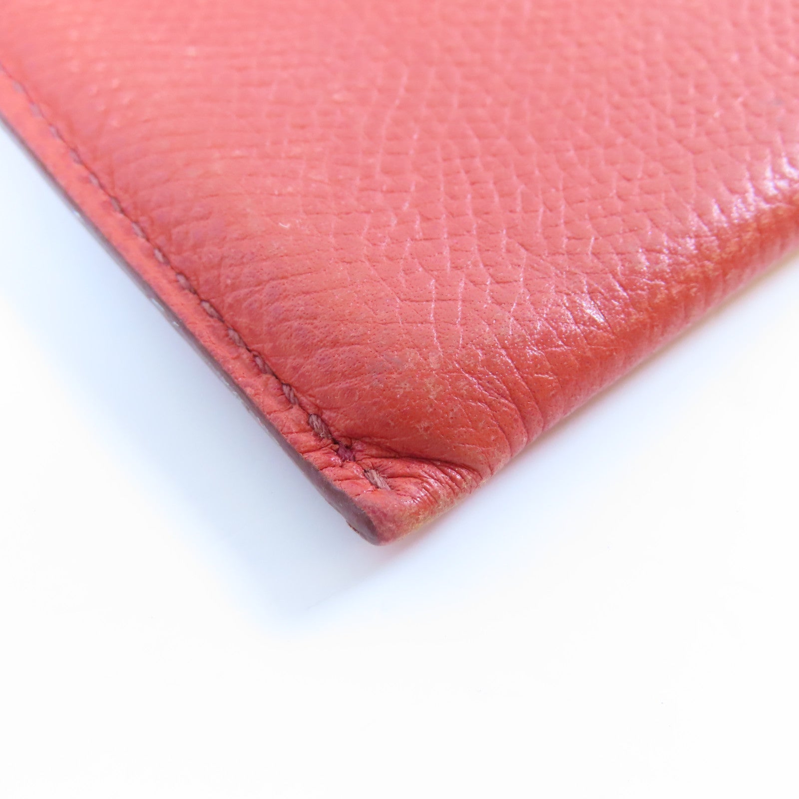 HERMES 【激減優惠】Epsom皮革Card Case卡片套橙色