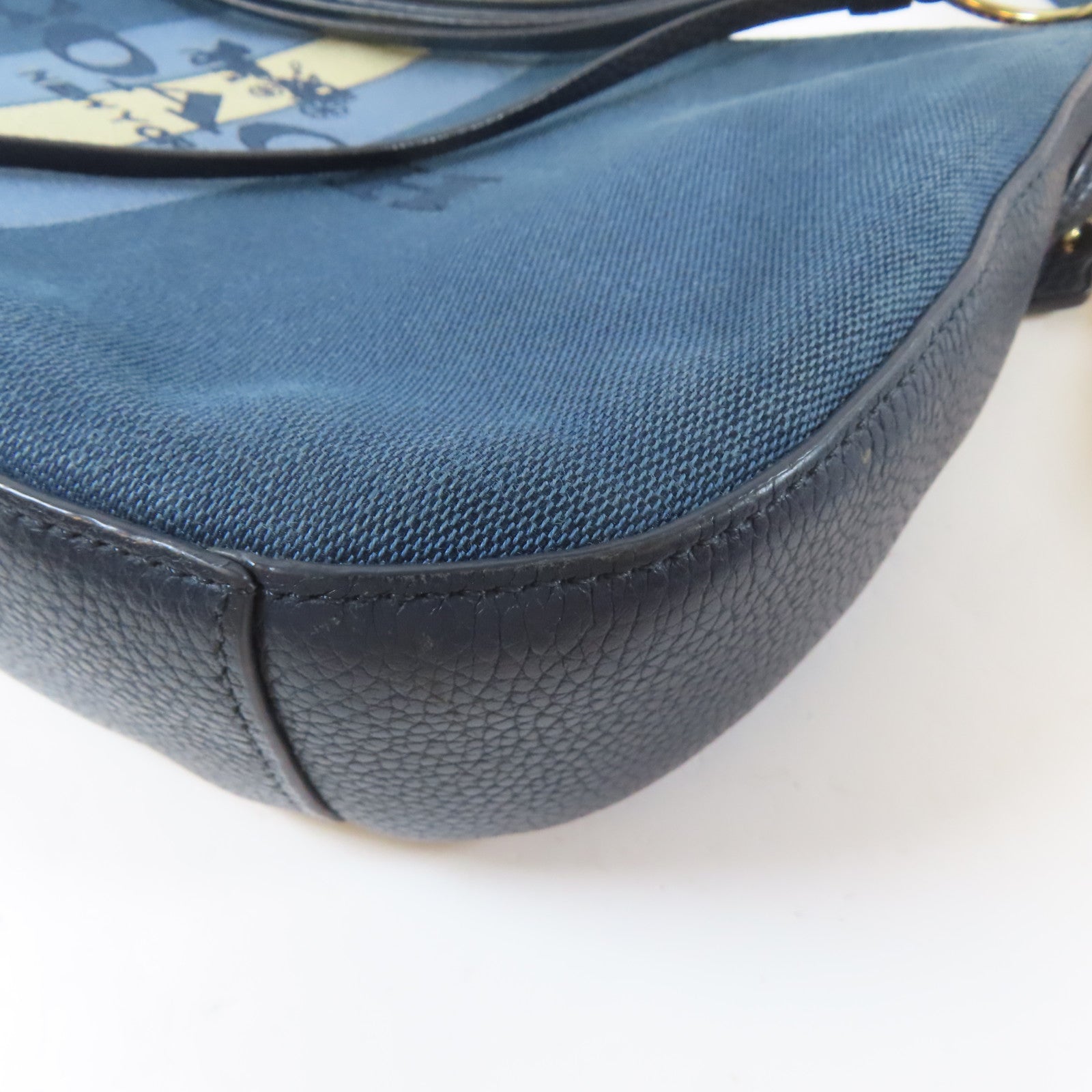 COACH 帆布2 Way Shoulder Bag金扣手挽肩背兩用袋藍色