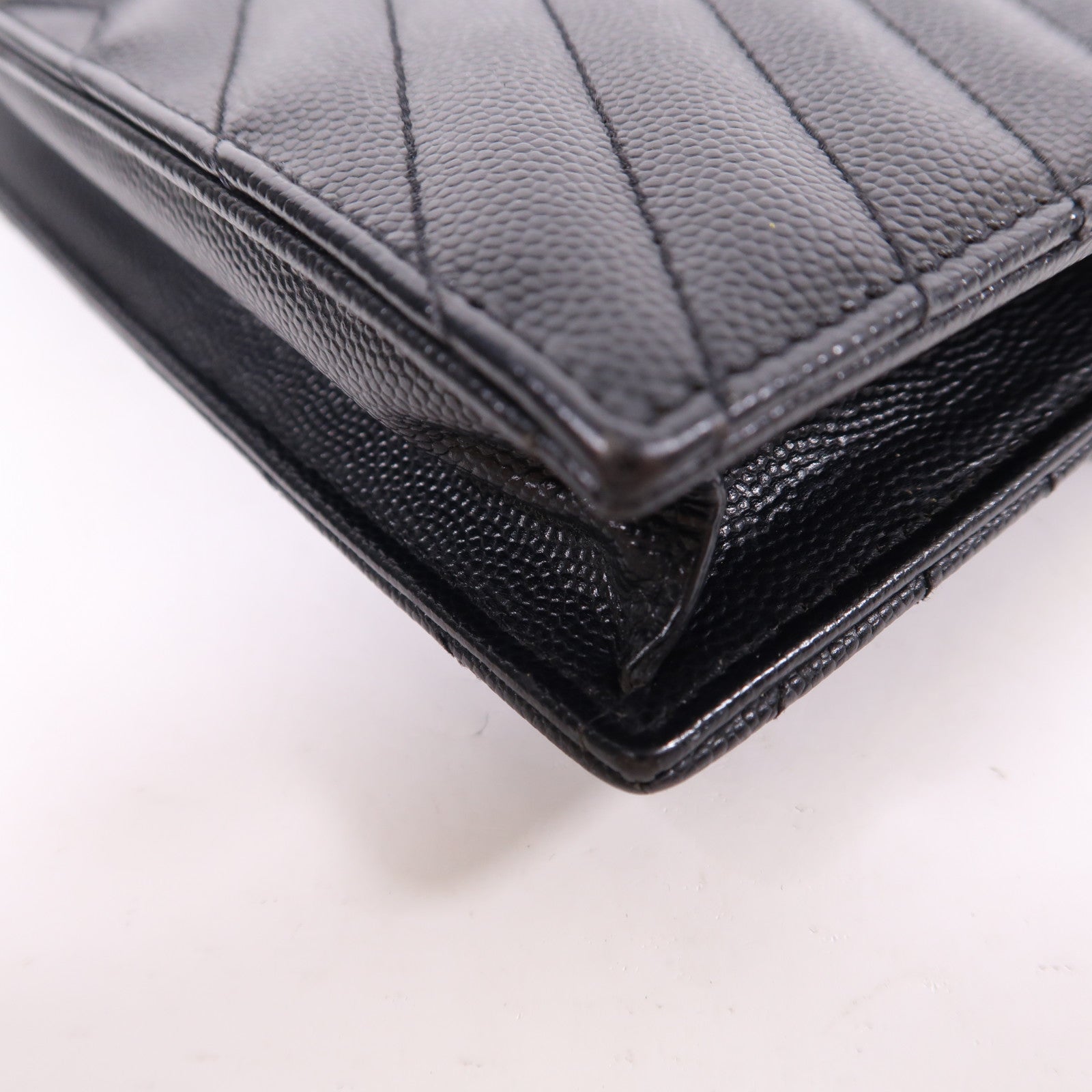 YVES SAINT LAURENT 牛皮皮革Wallet On Chain金扣鏈帶肩背袋