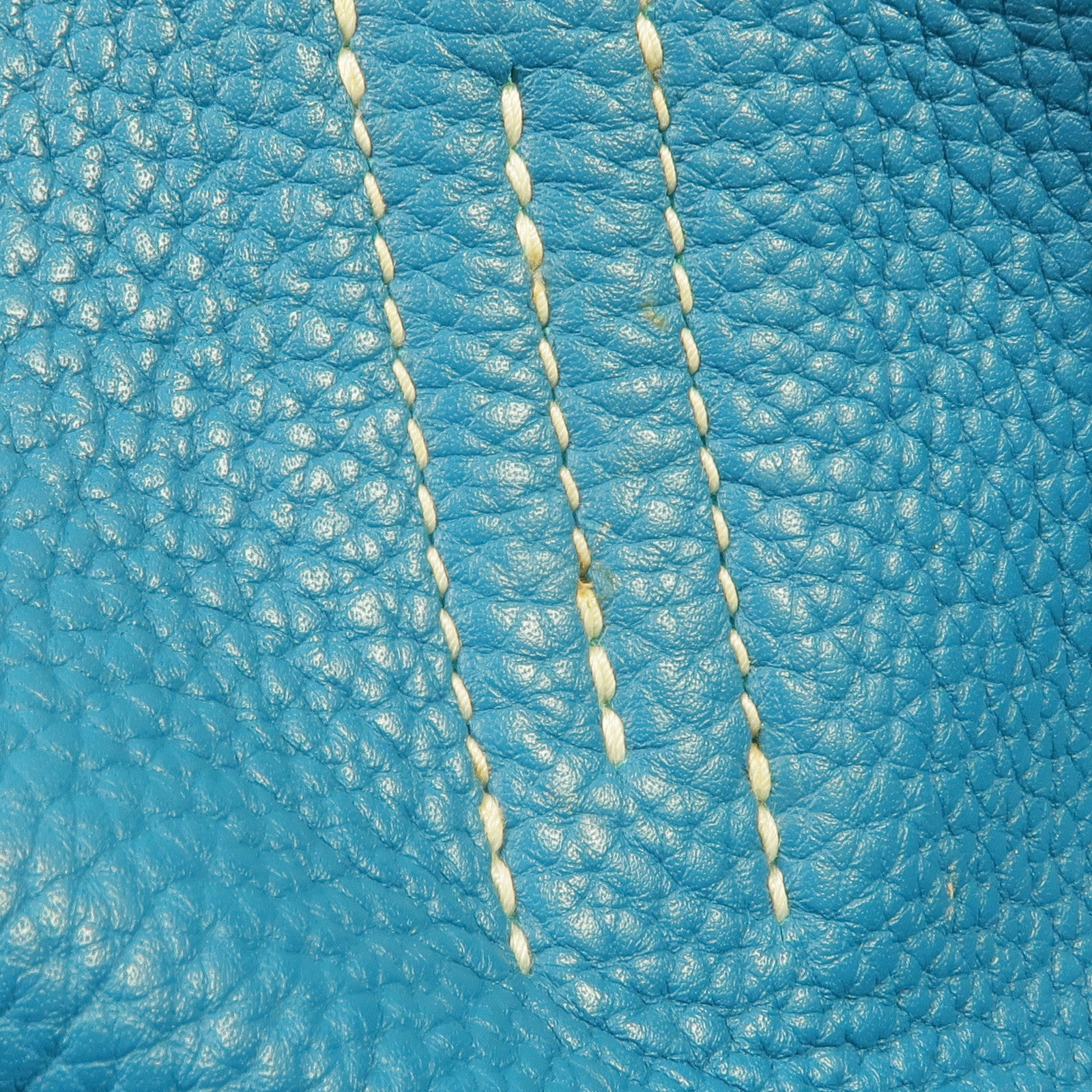 HERMES Clemence皮革Double Sens 45手挽袋Bleu Saphir/Bleu Izmir