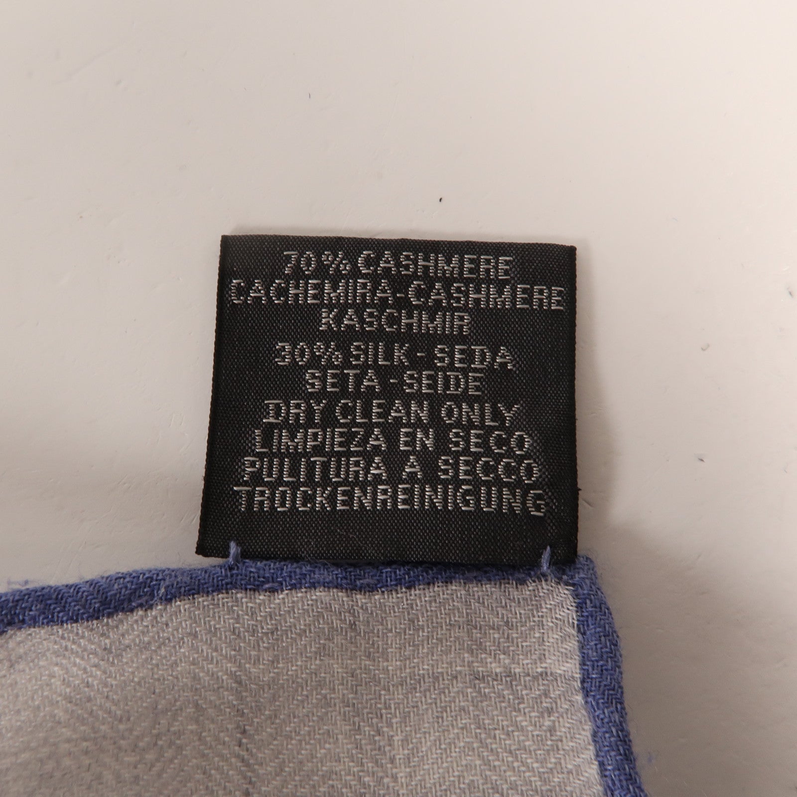 HERMES 羊絨Scarf圍巾Blue