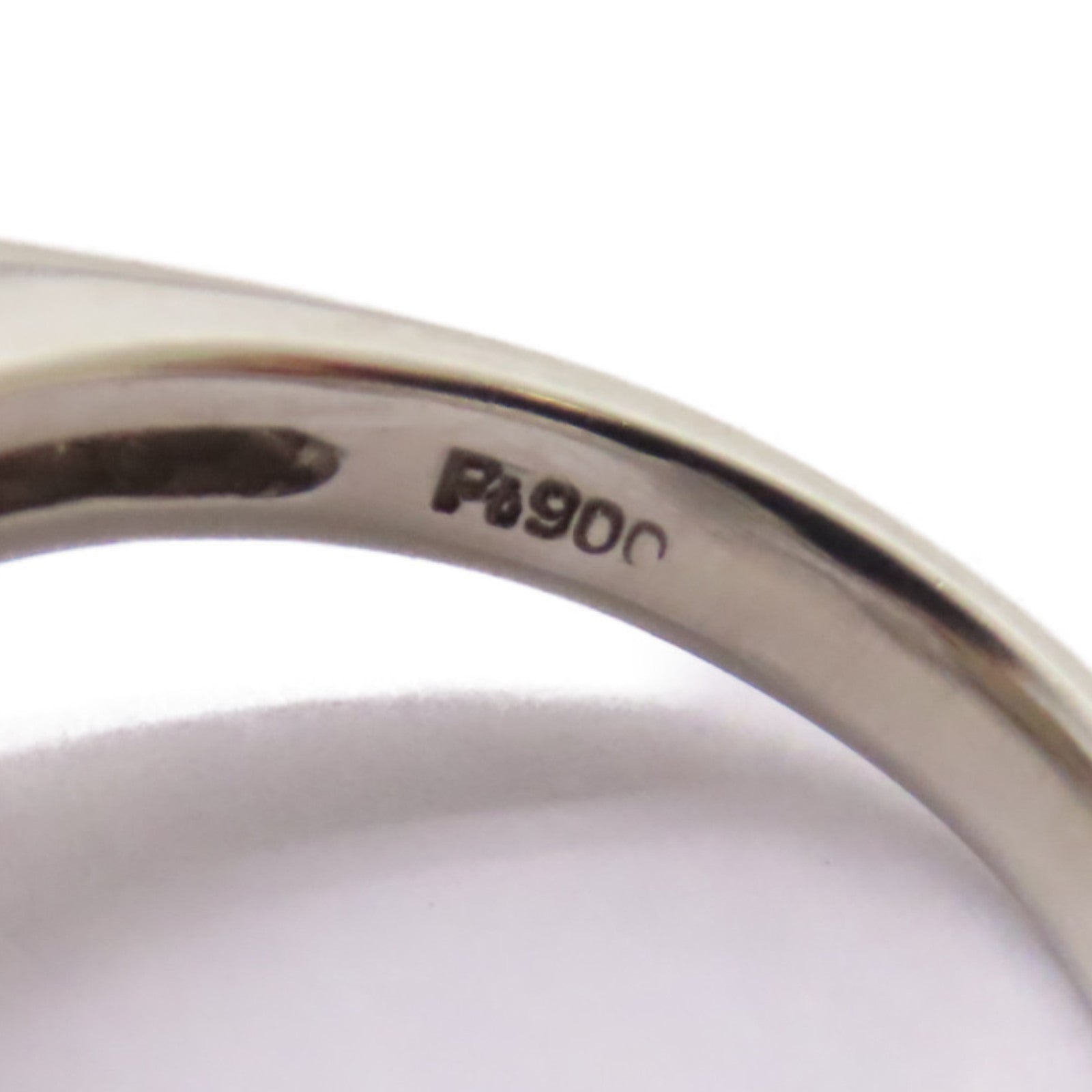 JEWELRY PT900鉑金Coral Stone Ring 0.63ct珊瑚石戒指US#6