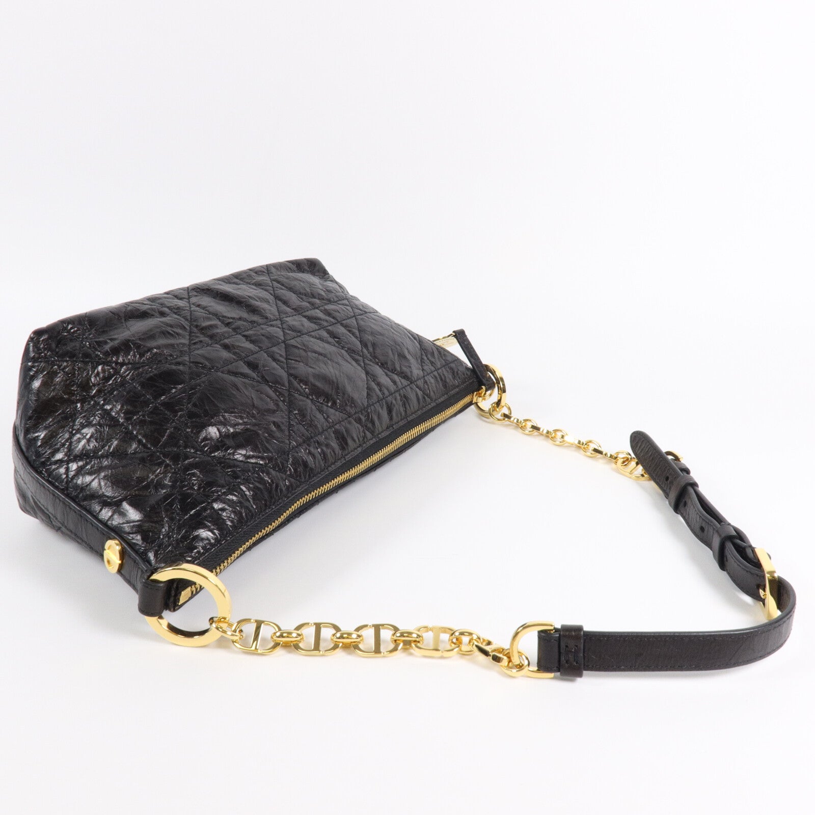 Dior 羊皮皮革Diorstar Hobo Bag鏈帶肩背袋