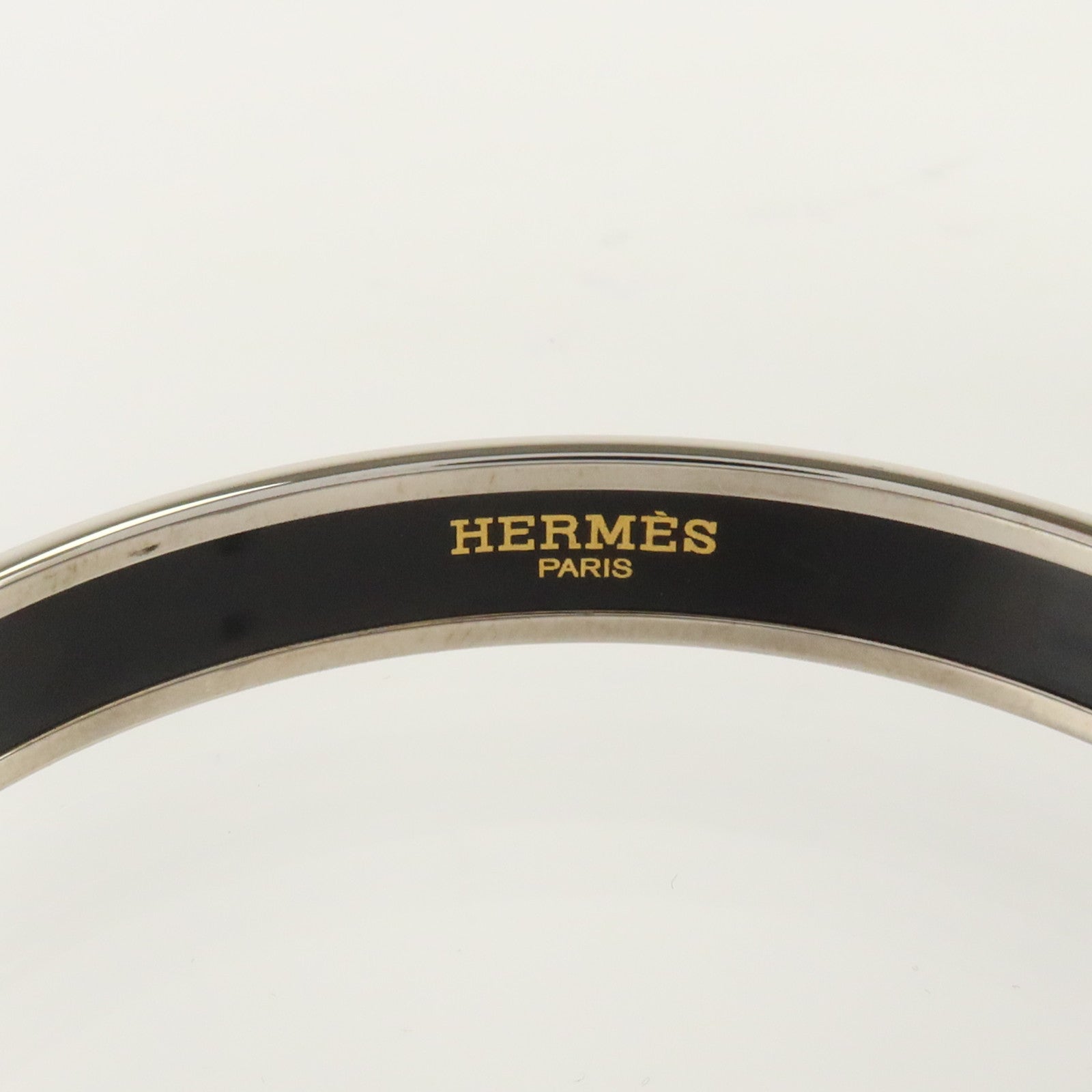 HERMES 金屬/琺瑯Narrow Enamel Bangle手鐲