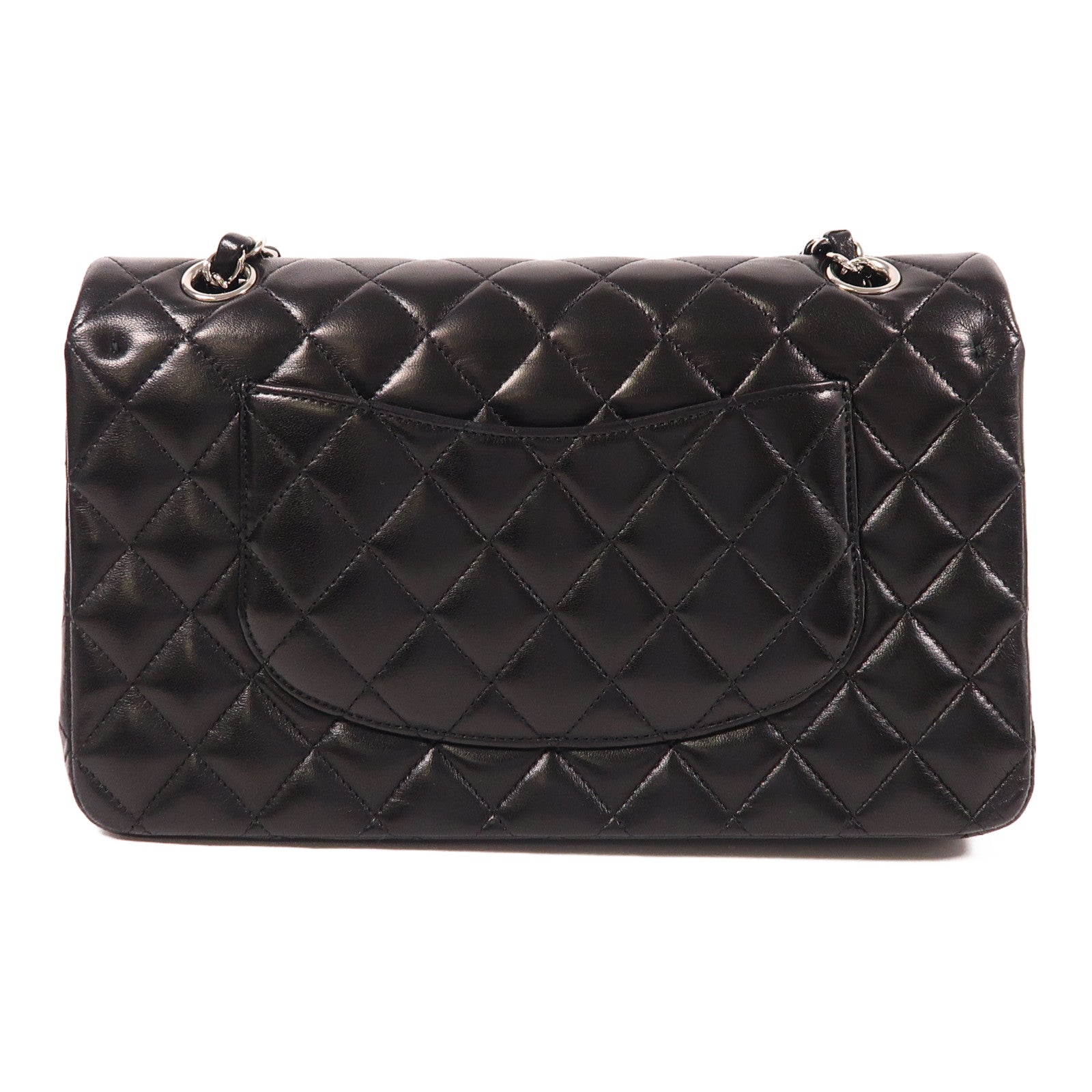 CHANEL 【激減優惠】羊皮皮革Classic 25銀扣鏈帶肩背袋