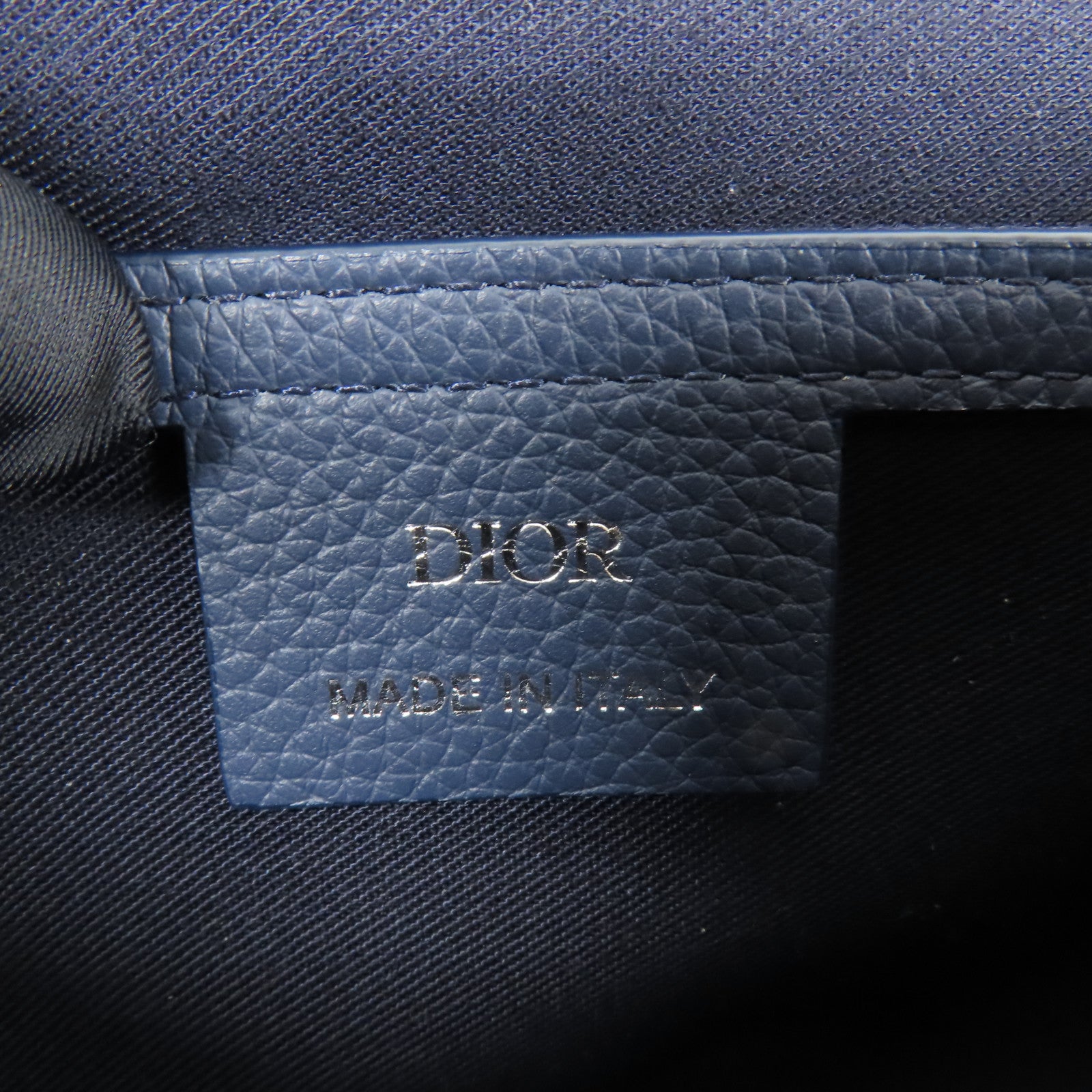 Dior 帆布/皮革Mini Saddle銀扣肩背袋