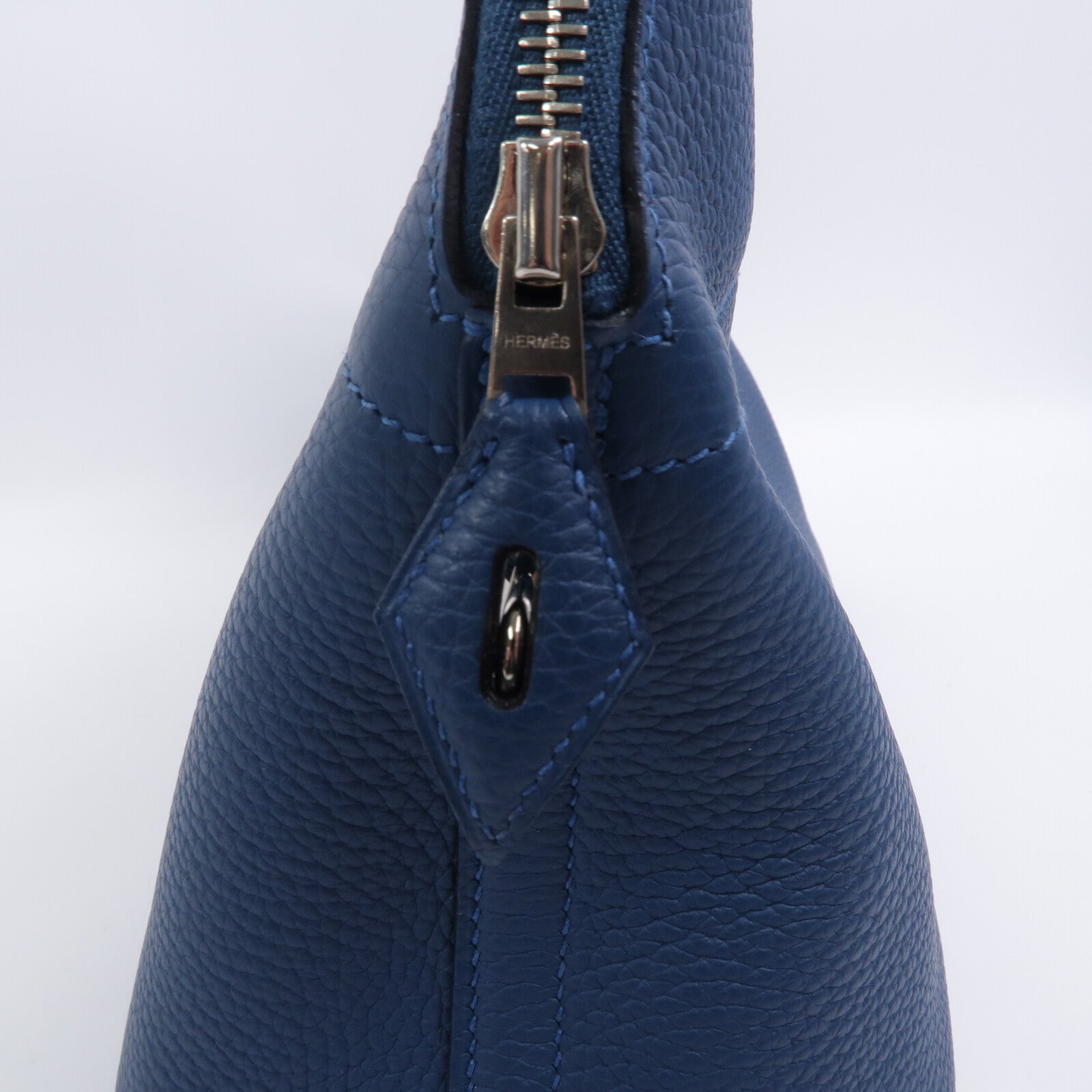 HERMES Togo皮革Bolide 31手挽袋Bleu Colvert