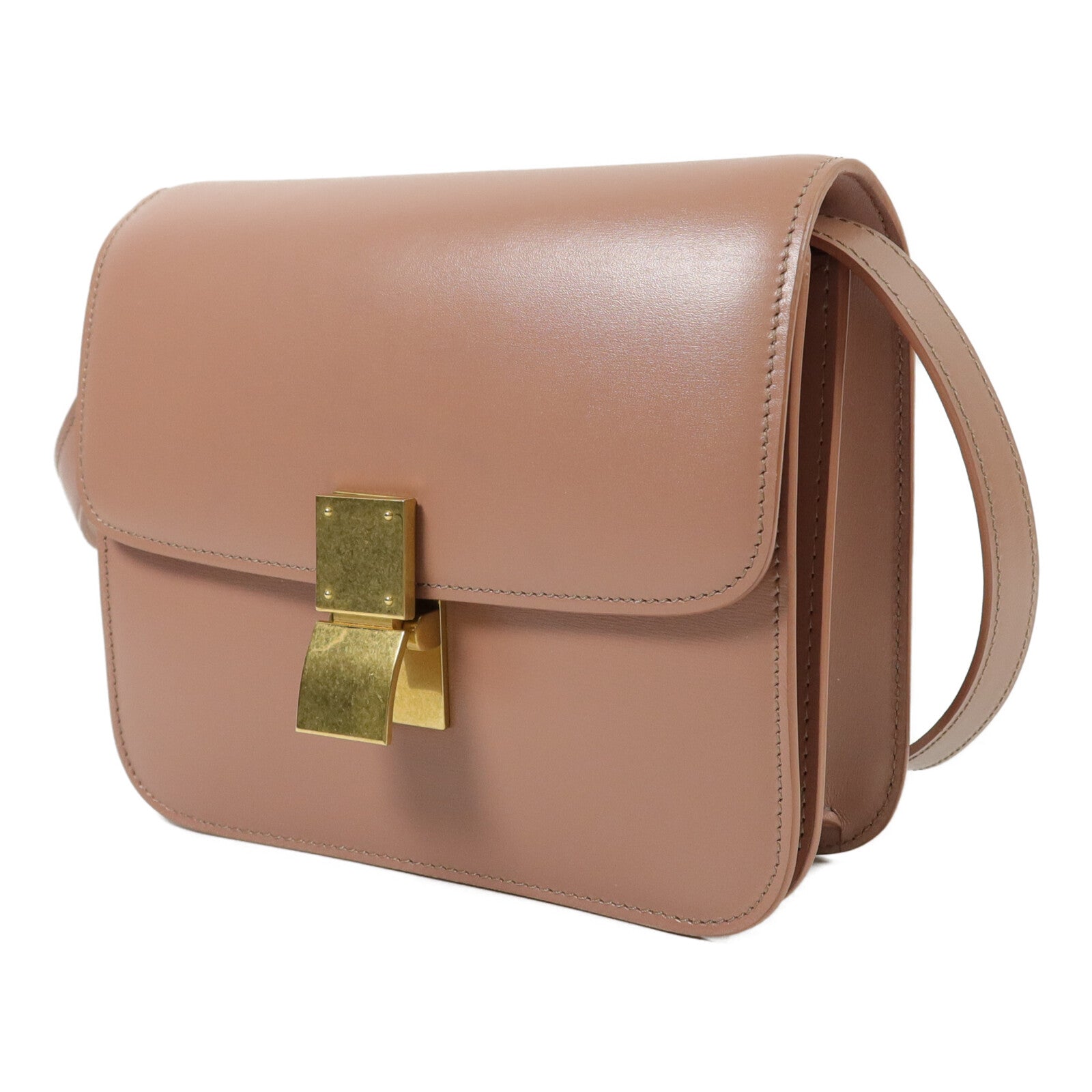 CELINE 牛皮皮革Mini Classic Box肩背袋