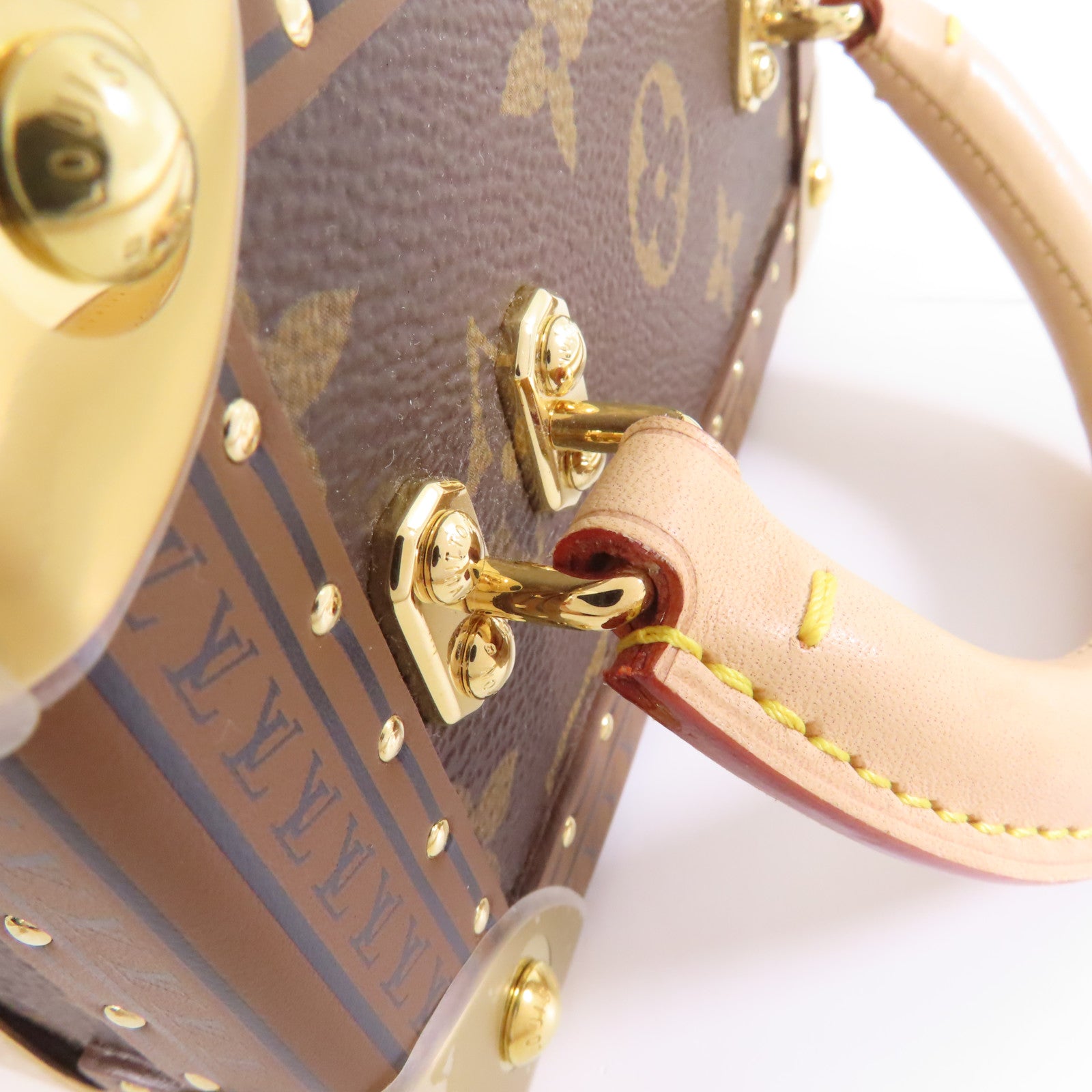 LOUIS VUITTON 【激減優惠】Monogram Camera Box金扣手挽肩背兩用袋棕色