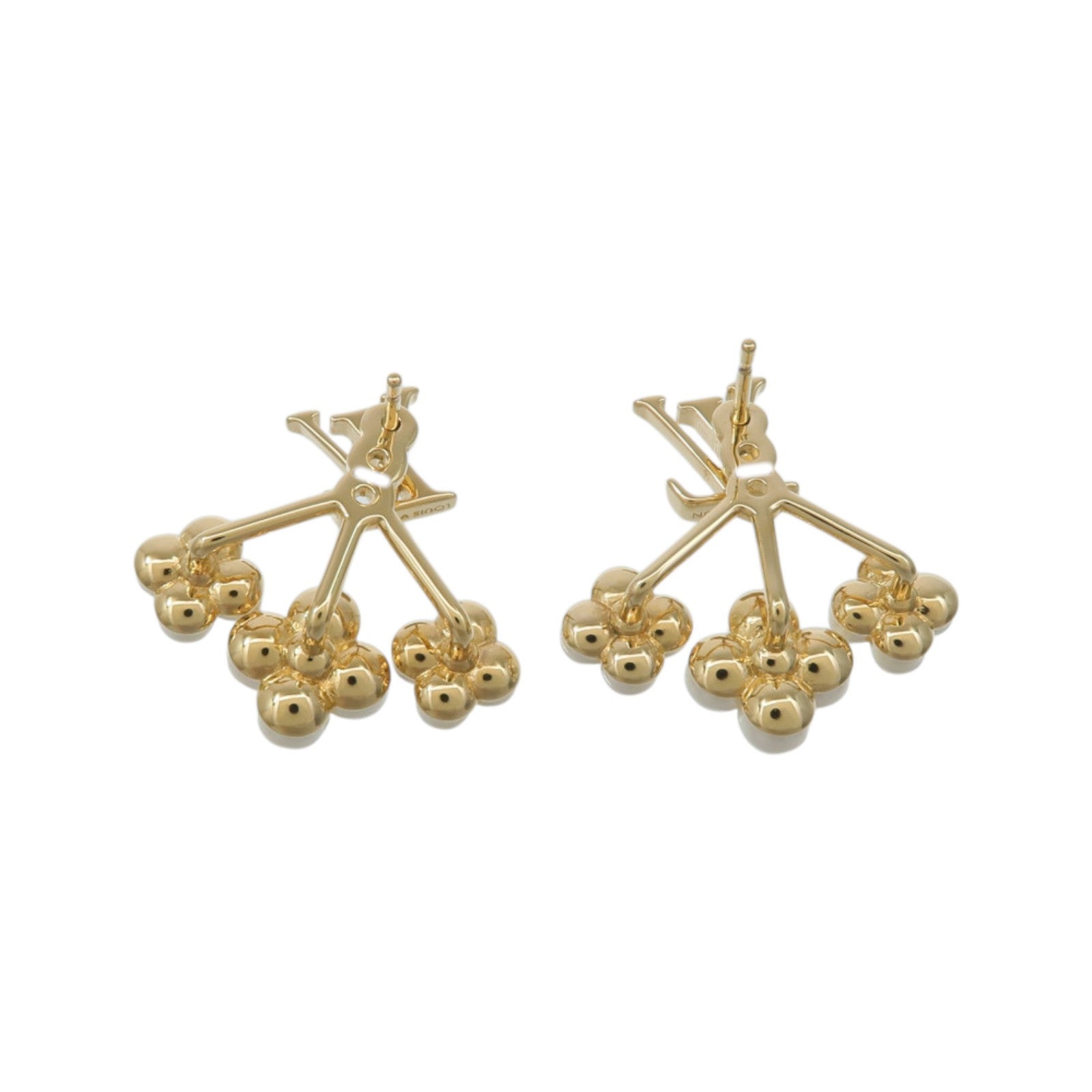 LOUIS VUITTON 金屬/PVC Floragram Earrings