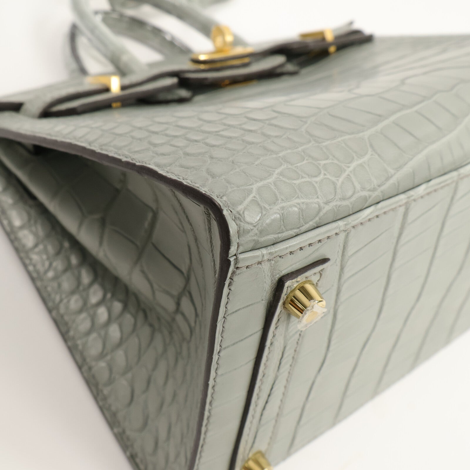 HERMES 鱷魚皮革Birkin 20手挽袋