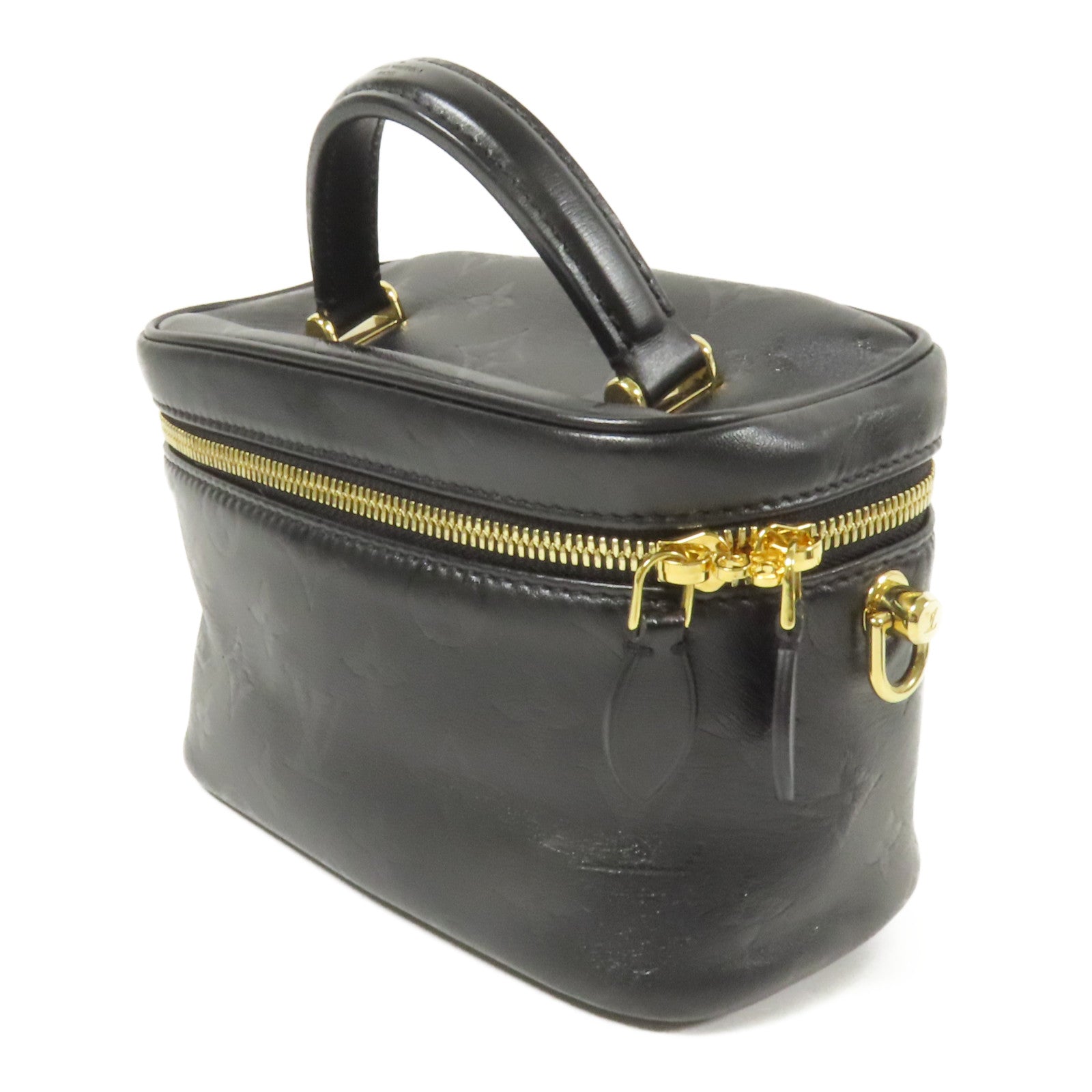 LOUIS VUITTON Monogram Ink Vanity PM金扣鏈帶手挽肩背兩用袋