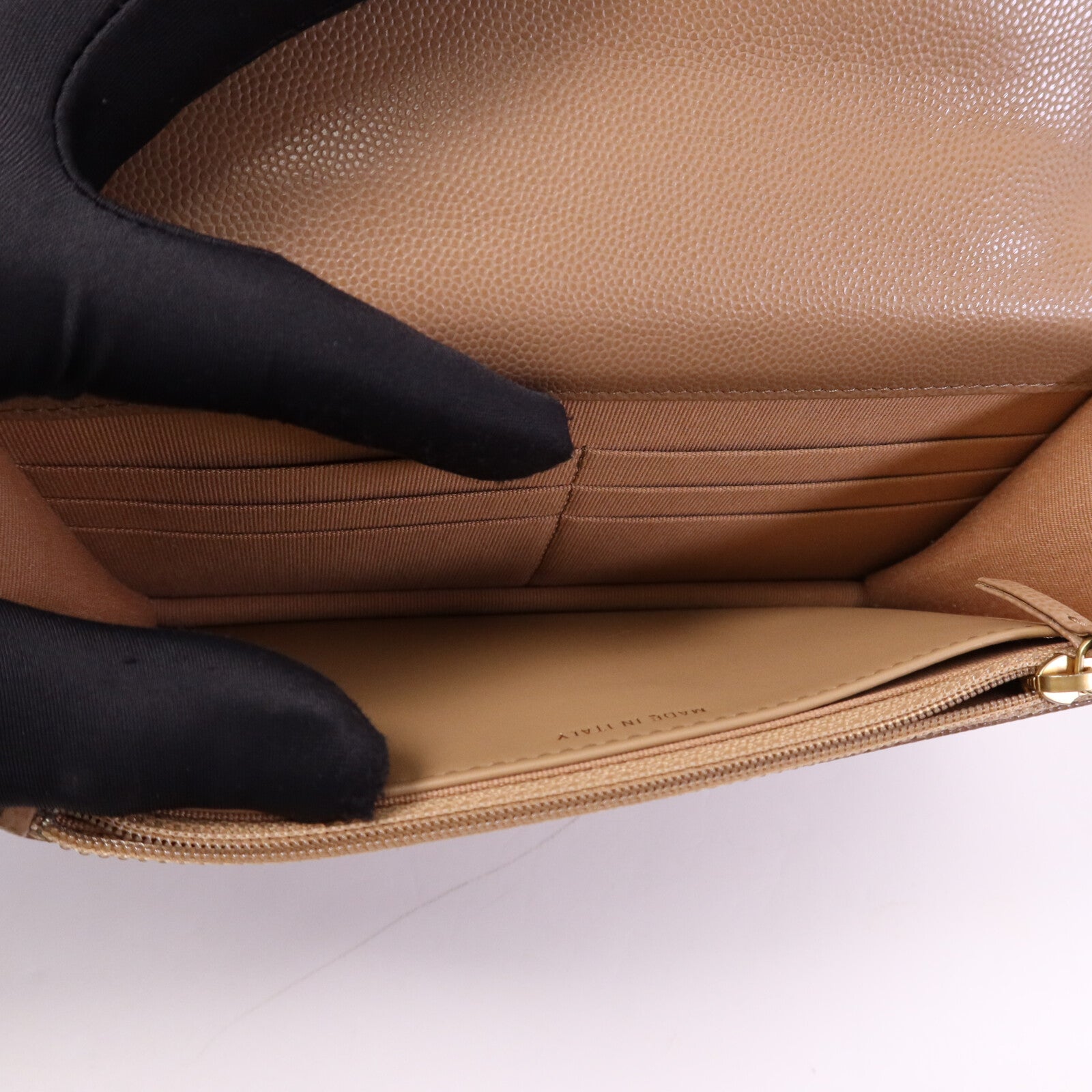 CHANEL 牛皮皮革WOC Wallet On Chain金扣鏈帶手挽肩背兩用袋