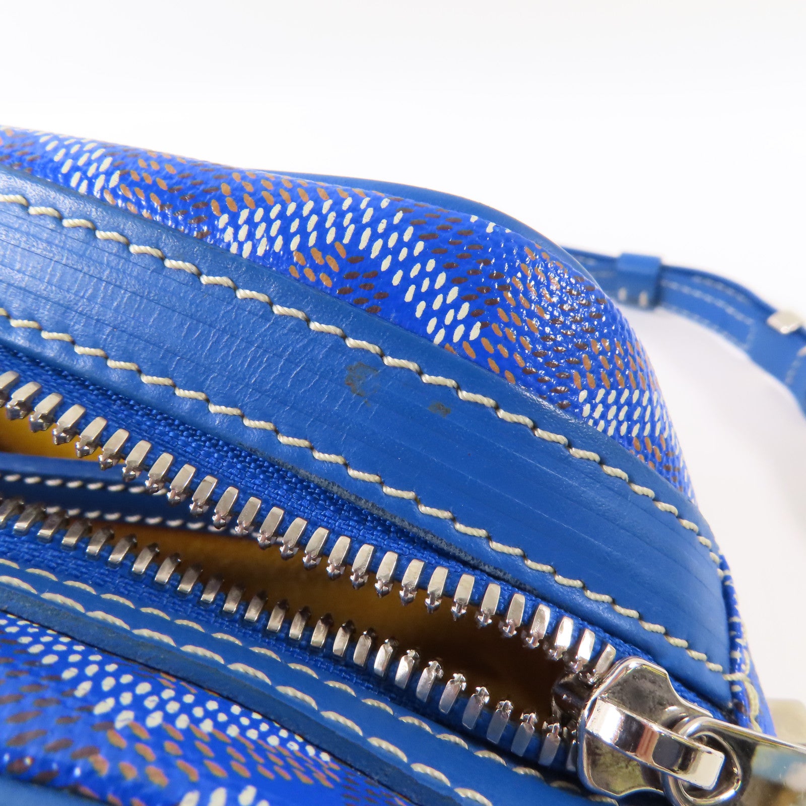 GOYARD 塗層帆布Sac Cap Vert銀扣肩背袋