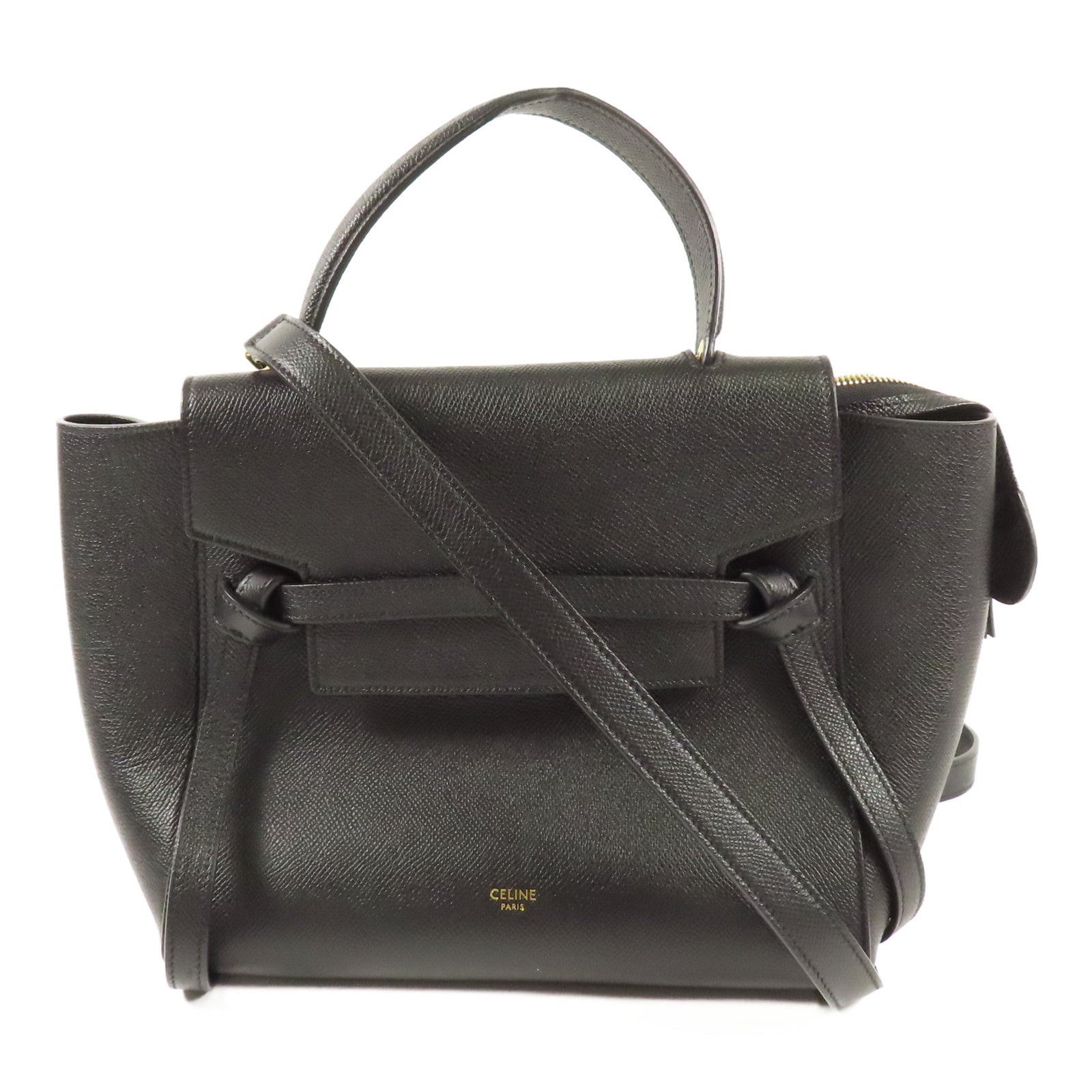 CELINE 牛皮皮革Mirco Belt Bag金扣手挽肩背兩用袋