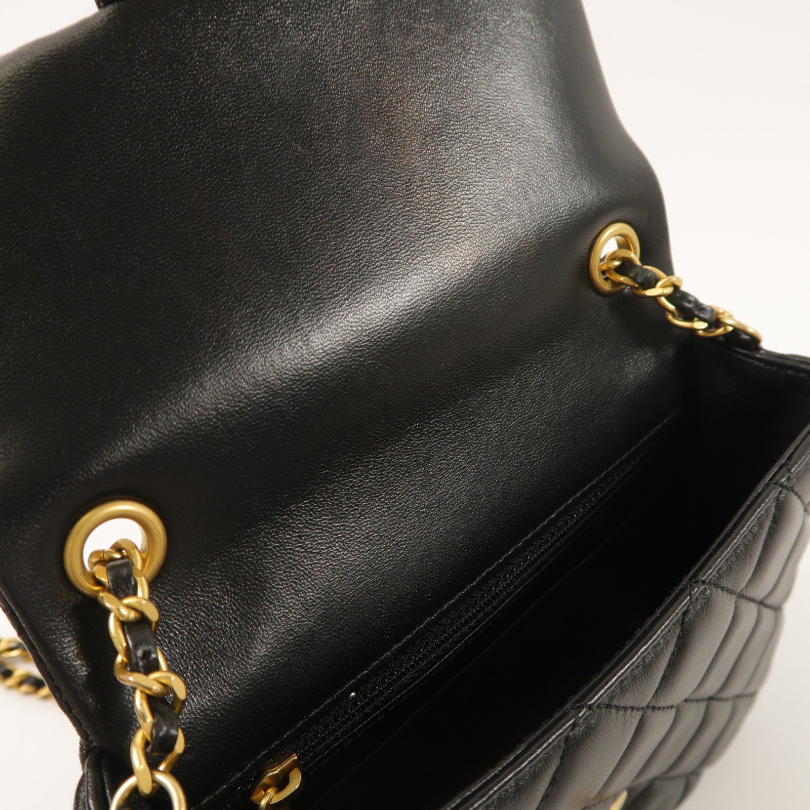 CHANEL 羊皮皮革Mini Flap Bag鏈帶肩背袋