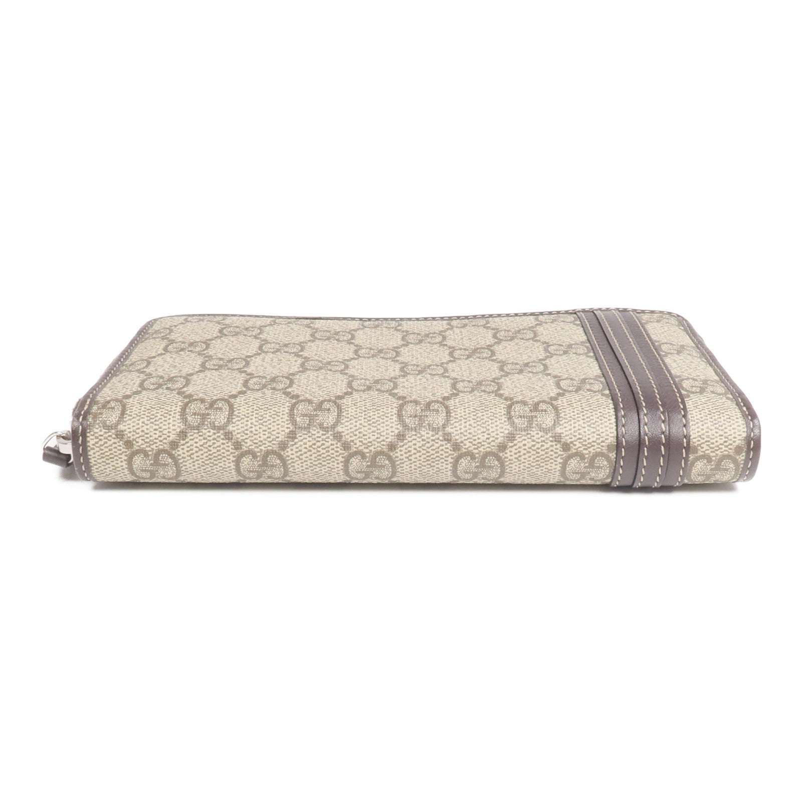 GUCCI 塗層帆布Long Wallet銀扣長錢包