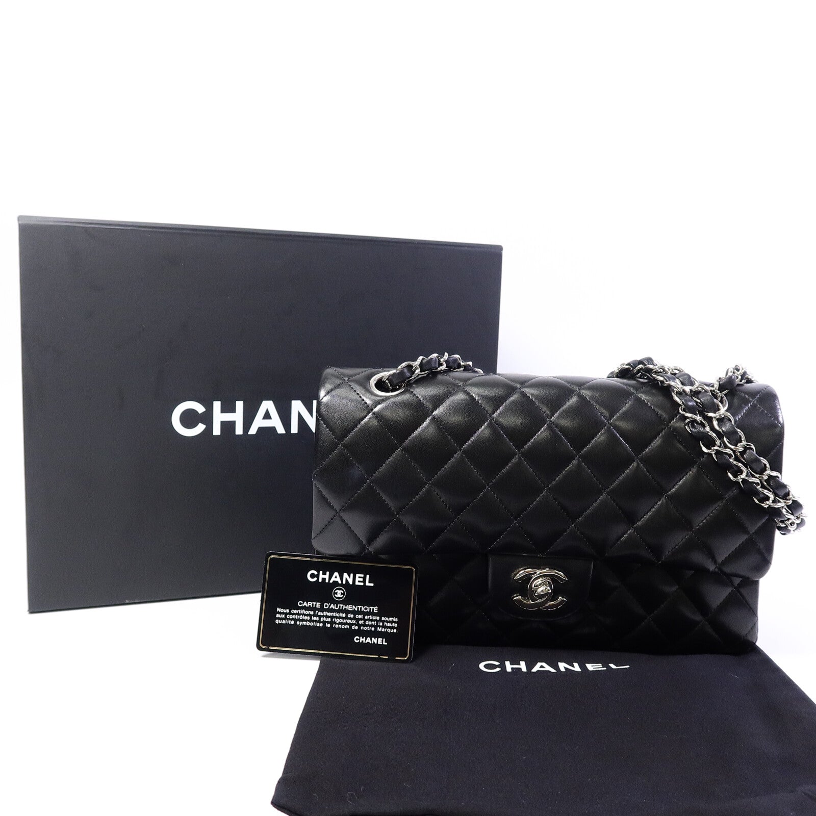 CHANEL 羊皮皮革Classic 25鏈帶肩背袋
