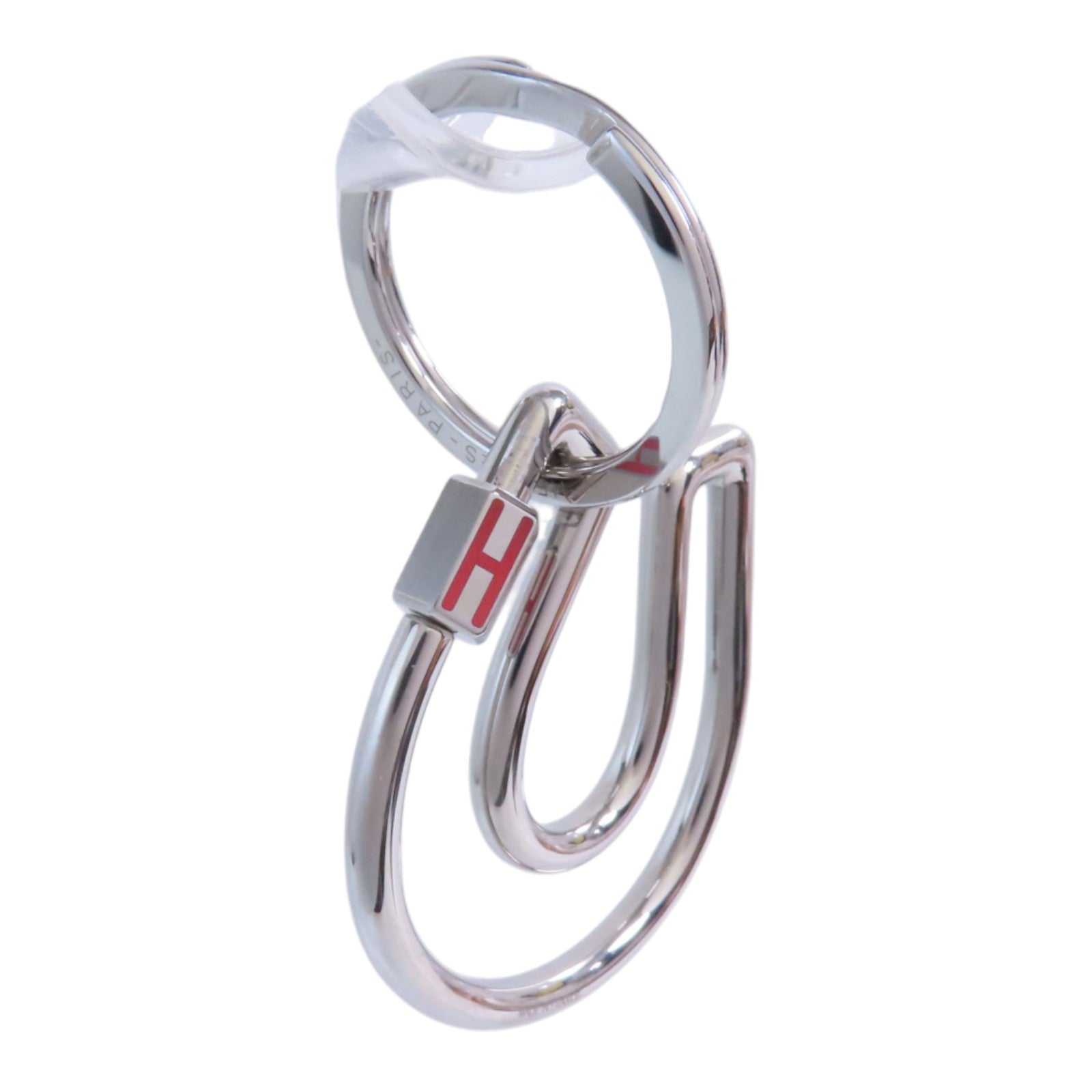 HERMES 金屬Fer A Cheval Key Ring銀扣鎖匙扣
