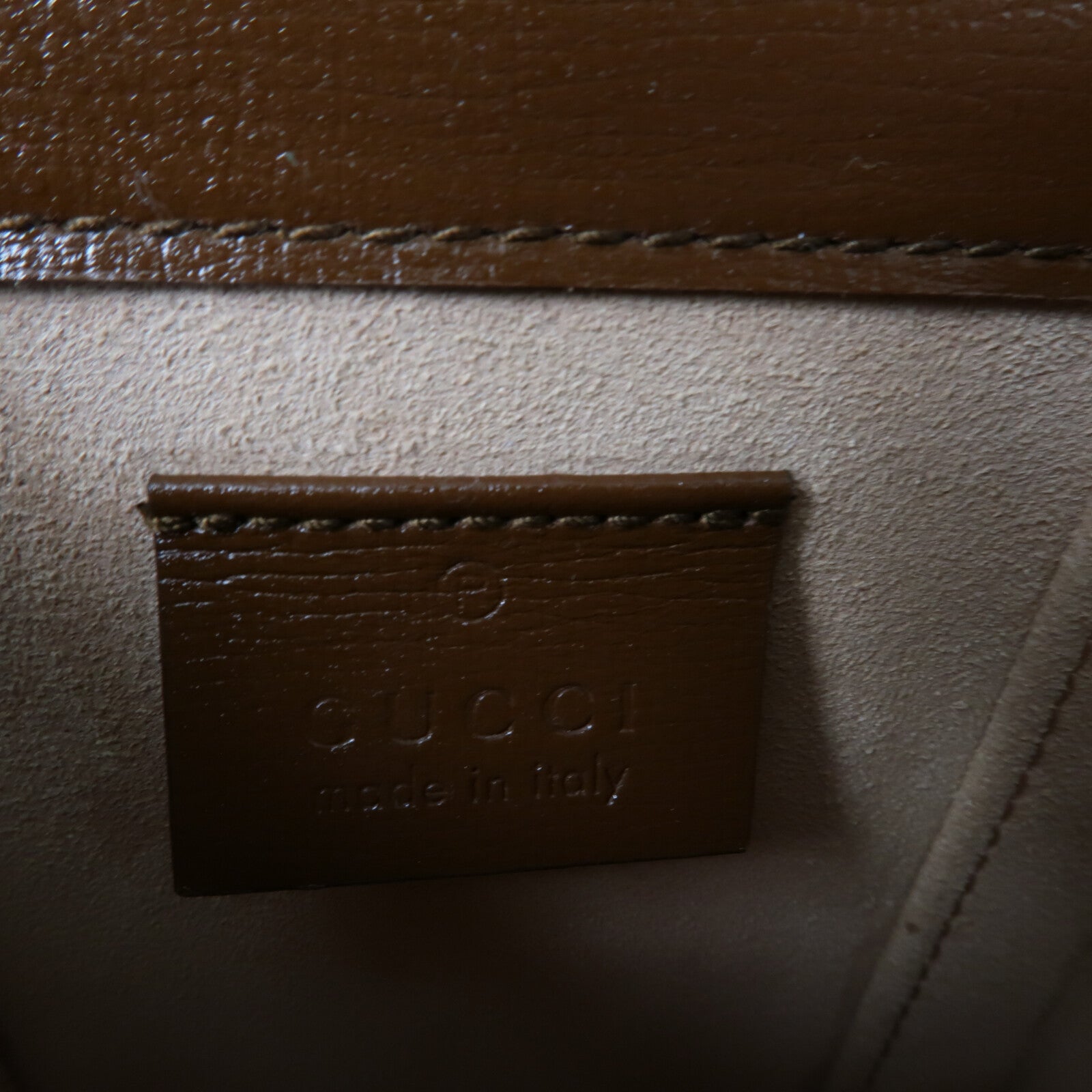 GUCCI 塗層帆布Horsebit 1955肩背袋