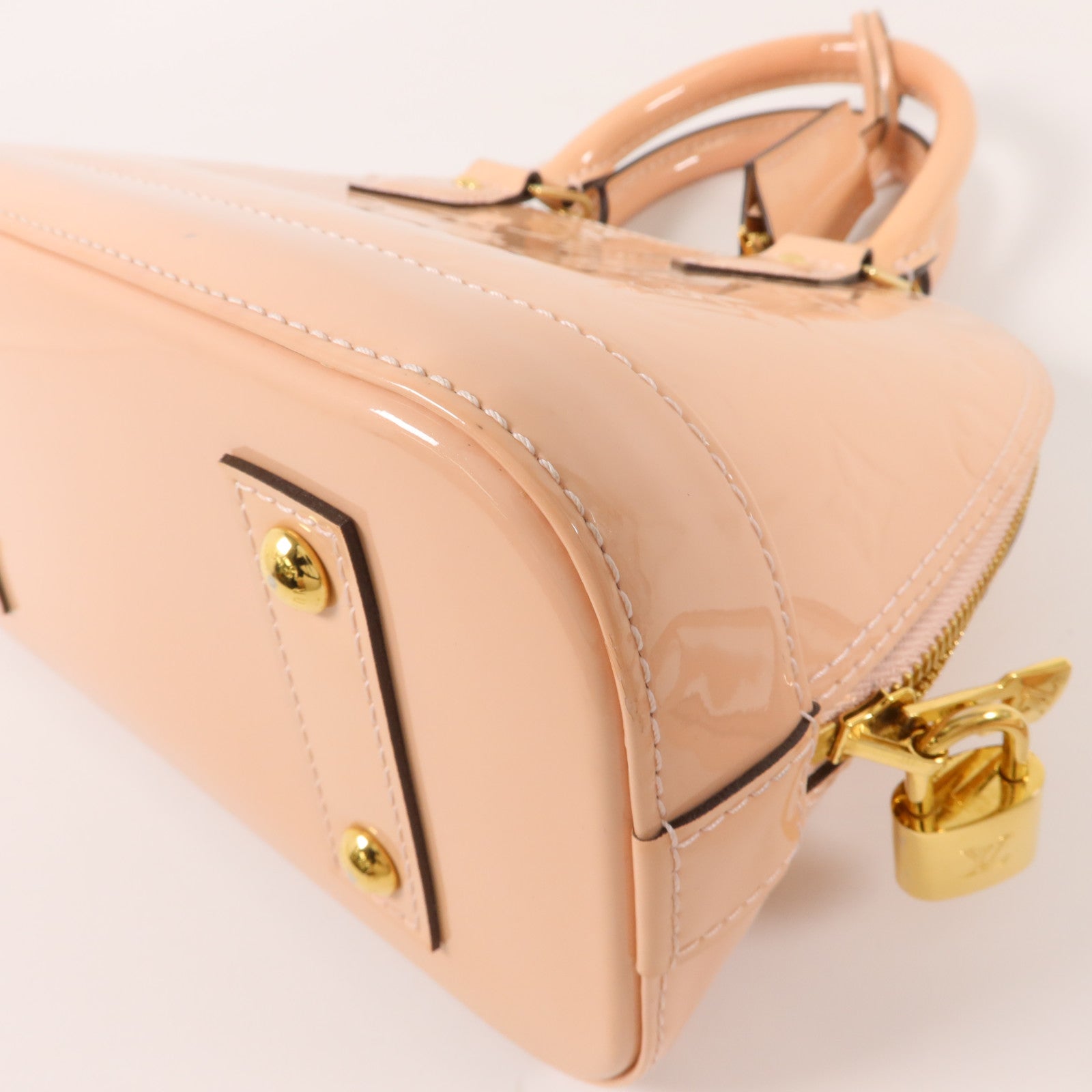 LOUIS VUITTON Monogram Vernis Alma BB手挽肩背兩用袋