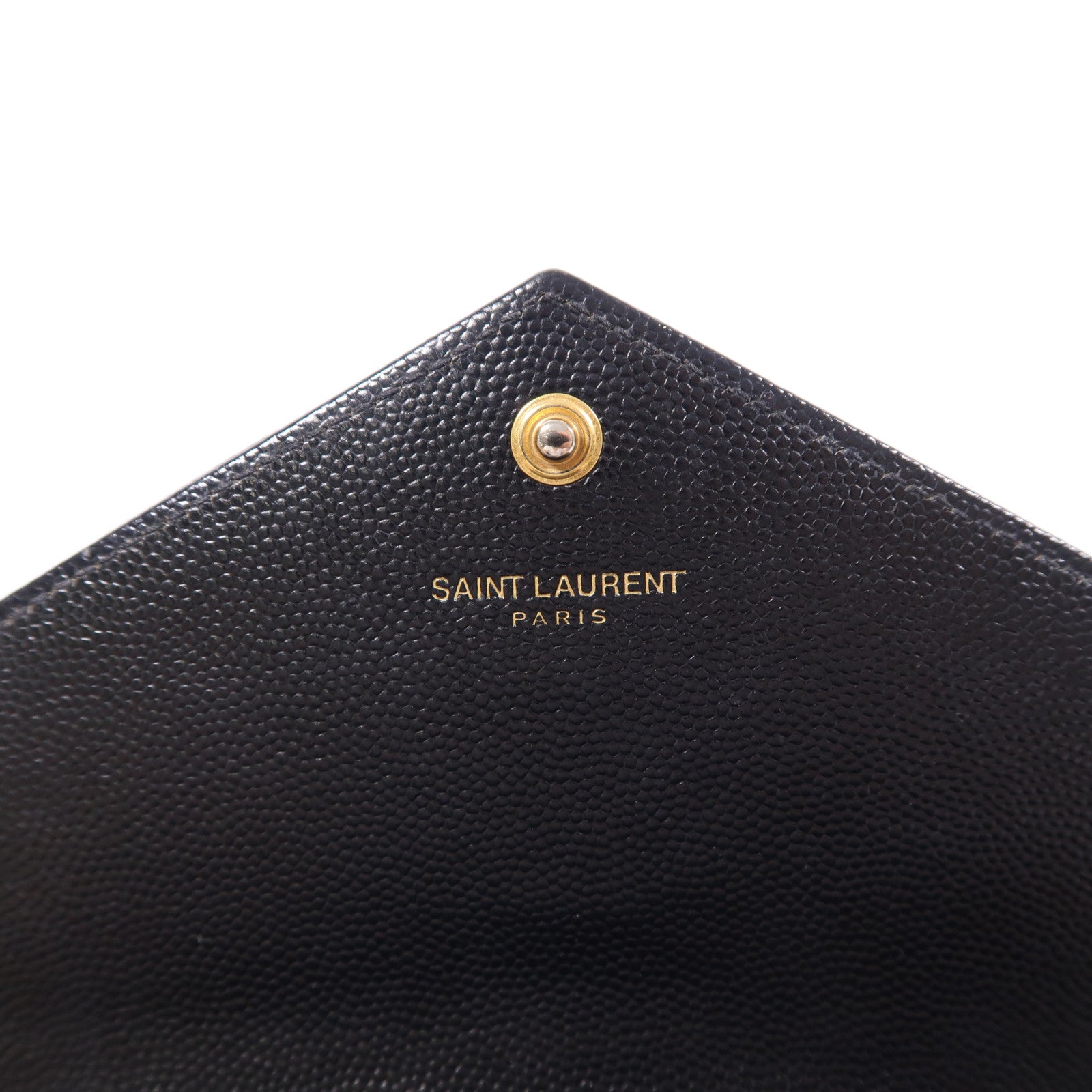 YVES SAINT LAURENT 牛皮皮革Wallet On Chain金扣鏈帶肩背袋