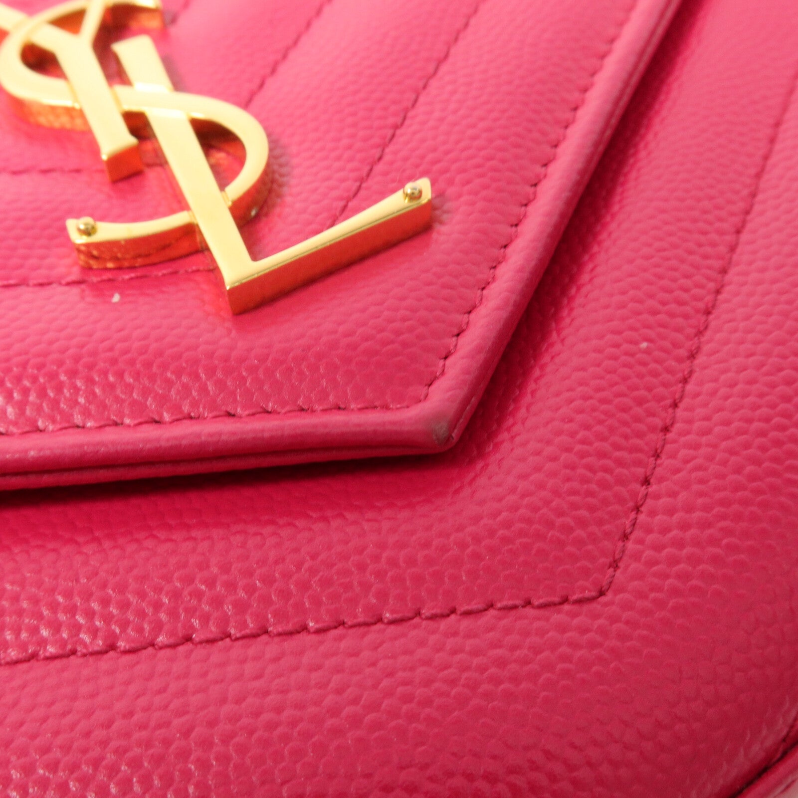 SAINT LAURENT 牛皮皮革Cassandre Envelope鏈帶肩背袋