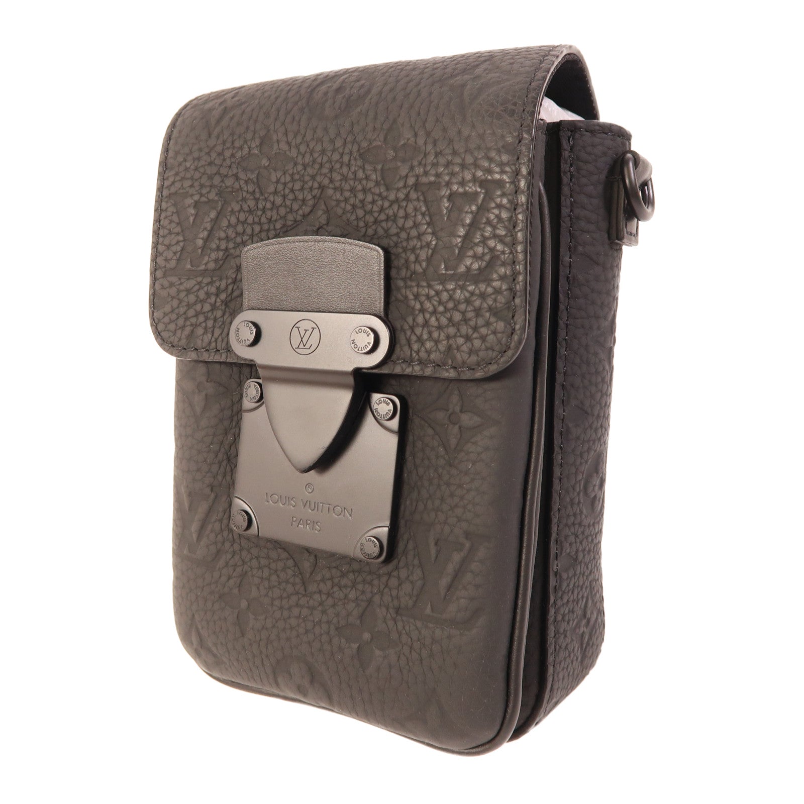 LOUIS VUITTON Monogram Taurillon S-Lock Vertical Wearable肩背袋